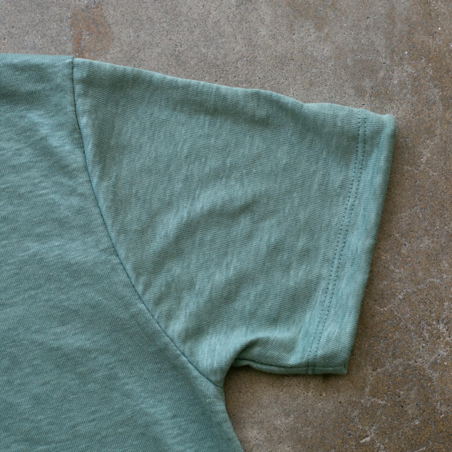 gustin japan pure linen jersey polo - heather teal