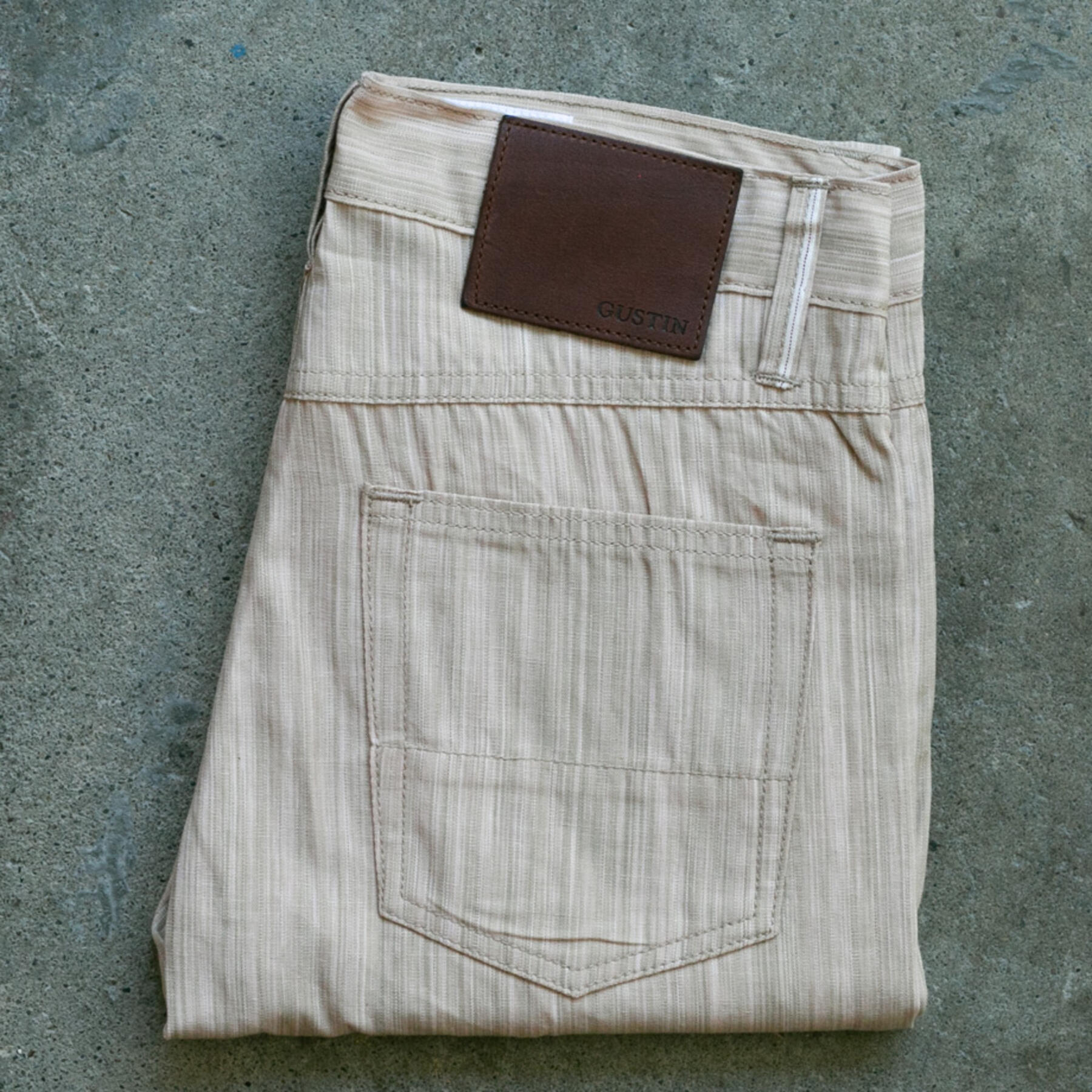 gustin #523 wood grain selvedge - blonde