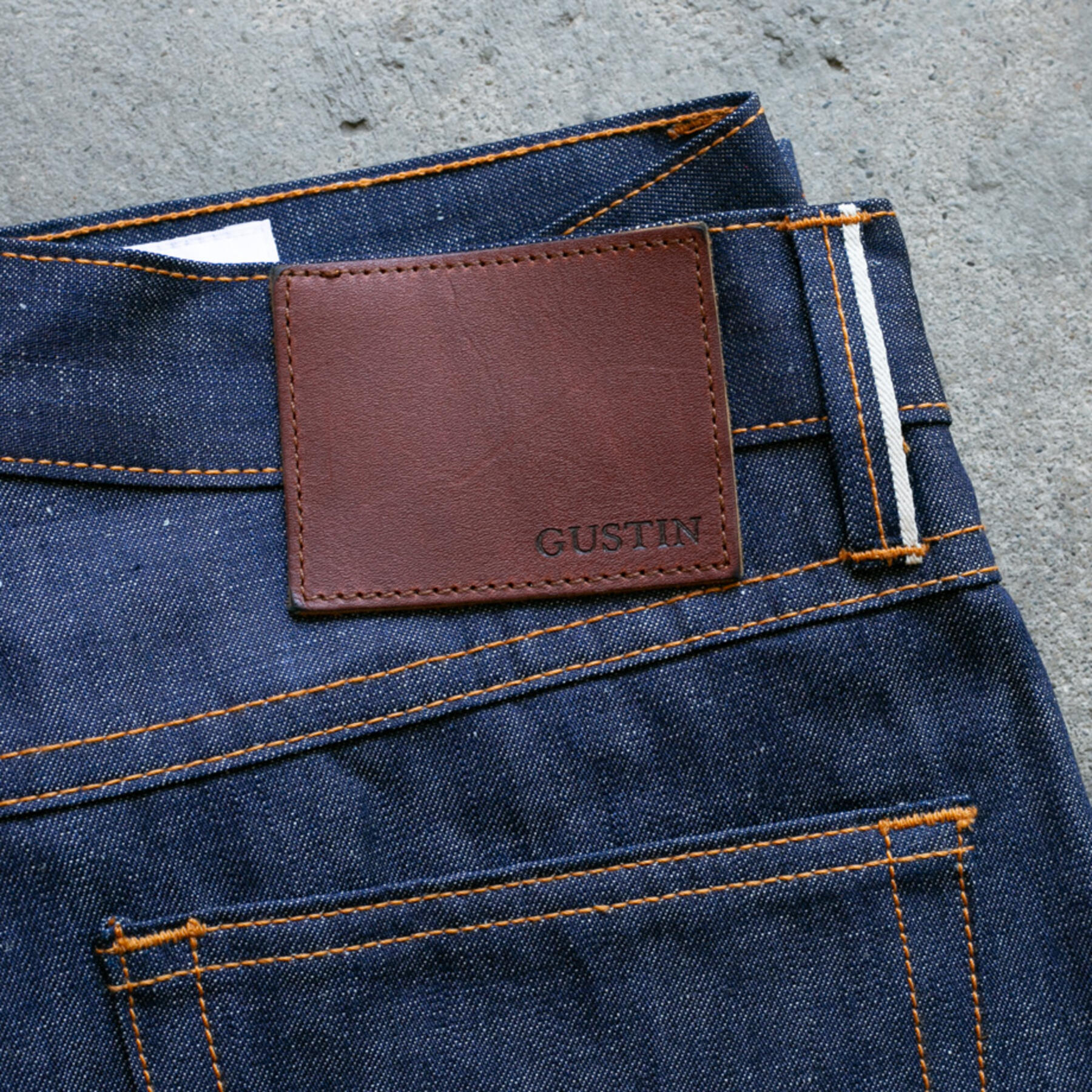 gustin #525 japan indigo linen selvedge
