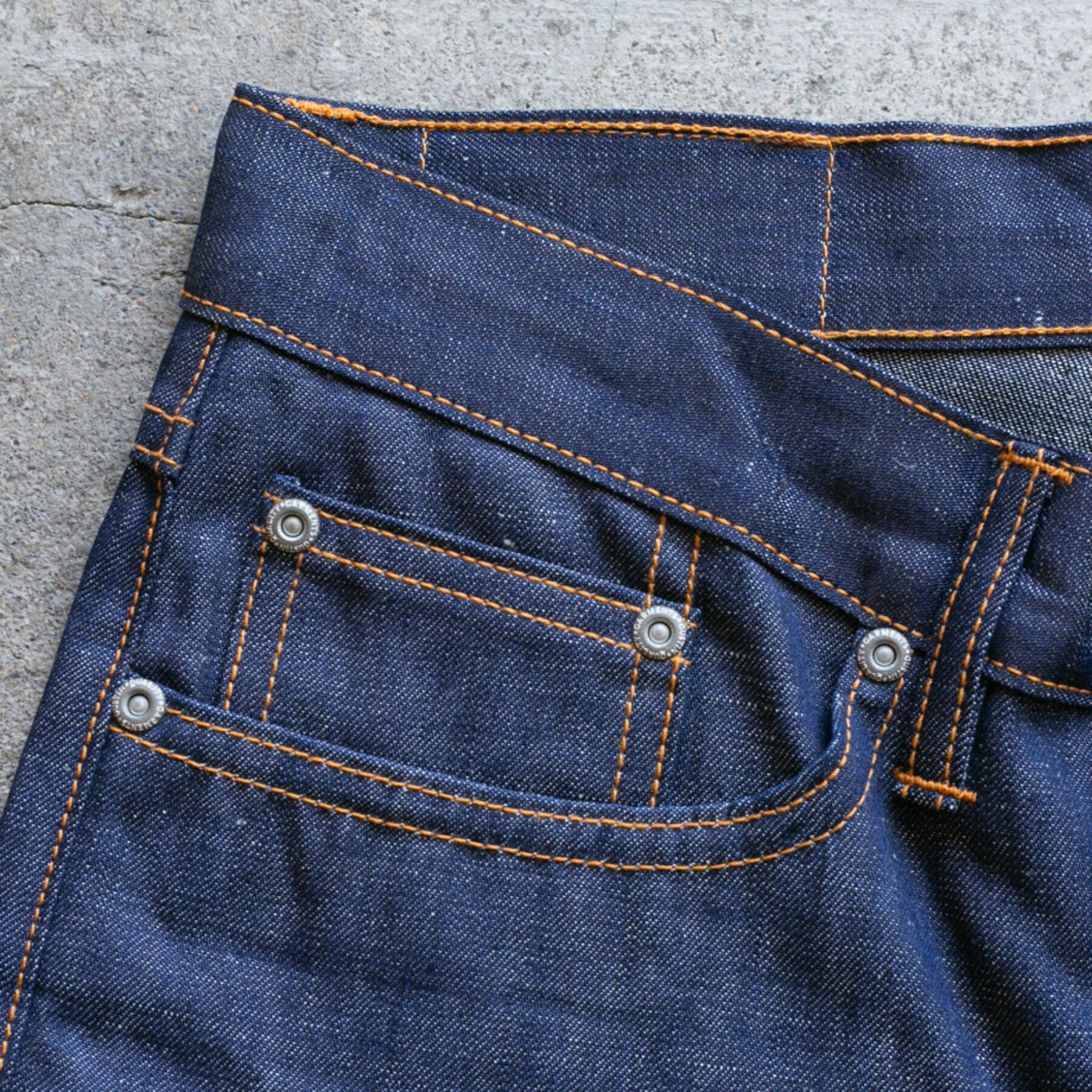 gustin #525 japan indigo linen selvedge