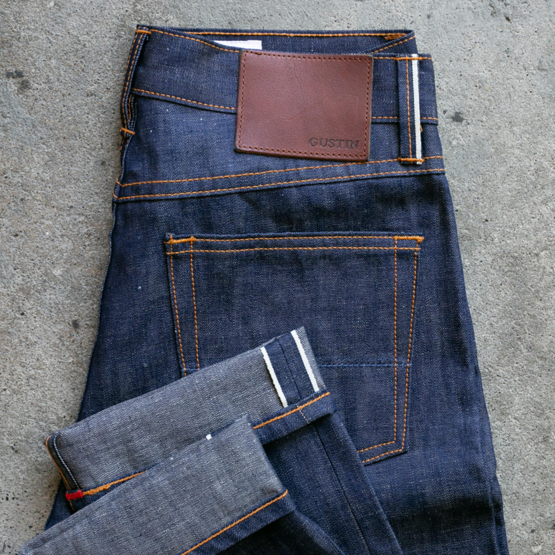 gustin #525 japan indigo linen selvedge