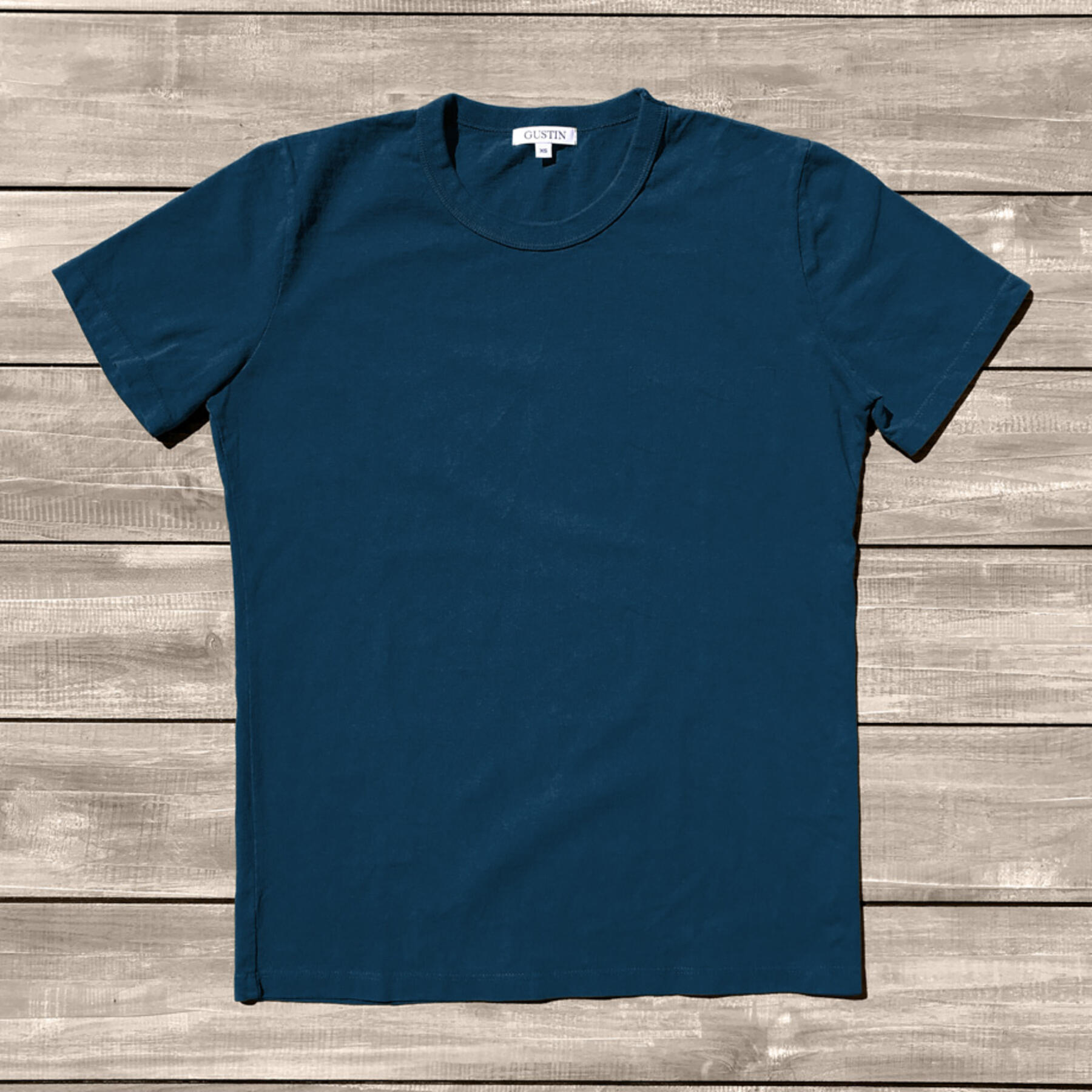 gustin heavyweight t-shirt blue fade collection