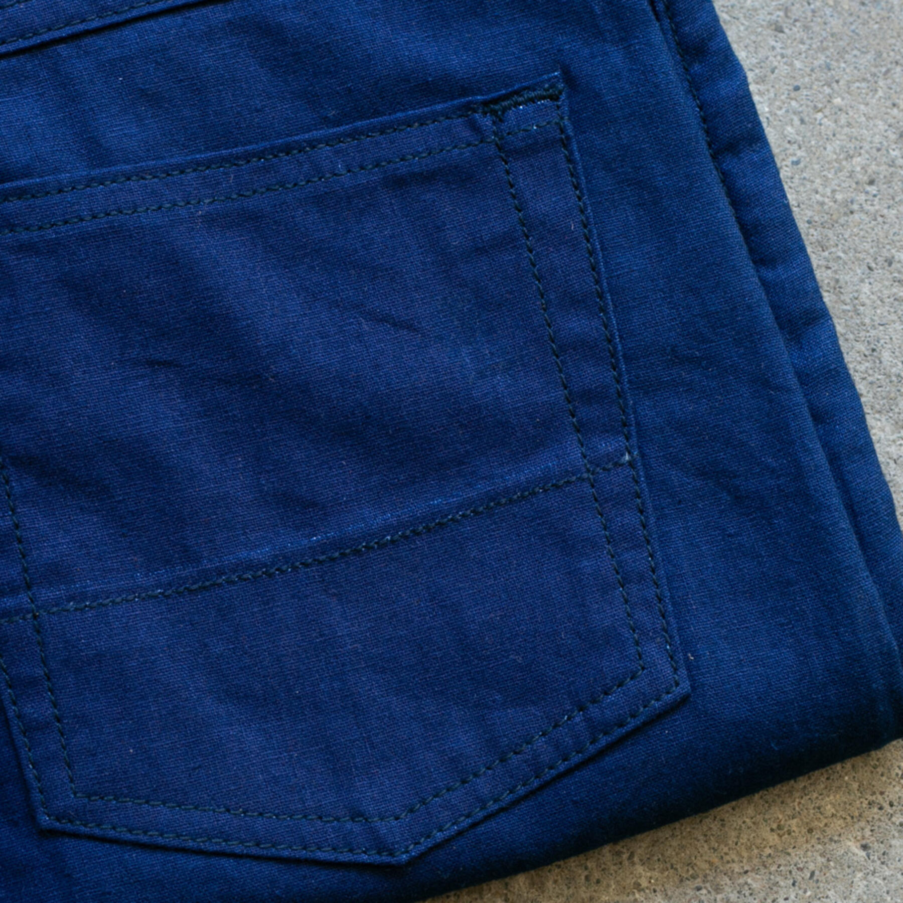 gustin #205 double indigo flax 5 pocket