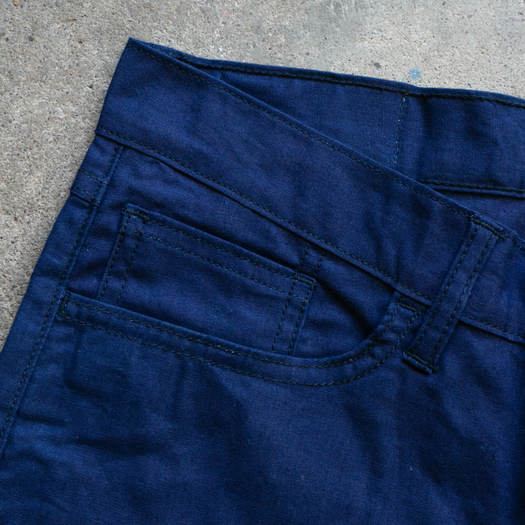 gustin #205 double indigo flax 5 pocket