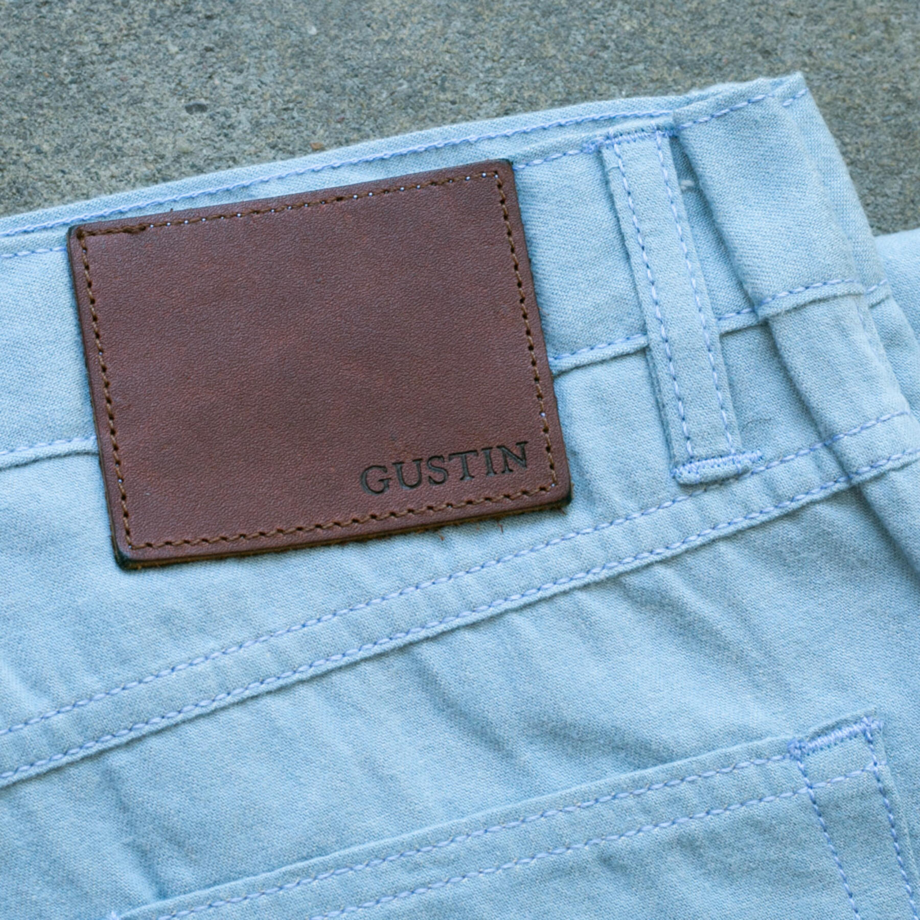 gustin #207 japan ultrasoft 5 pocket - soft sky