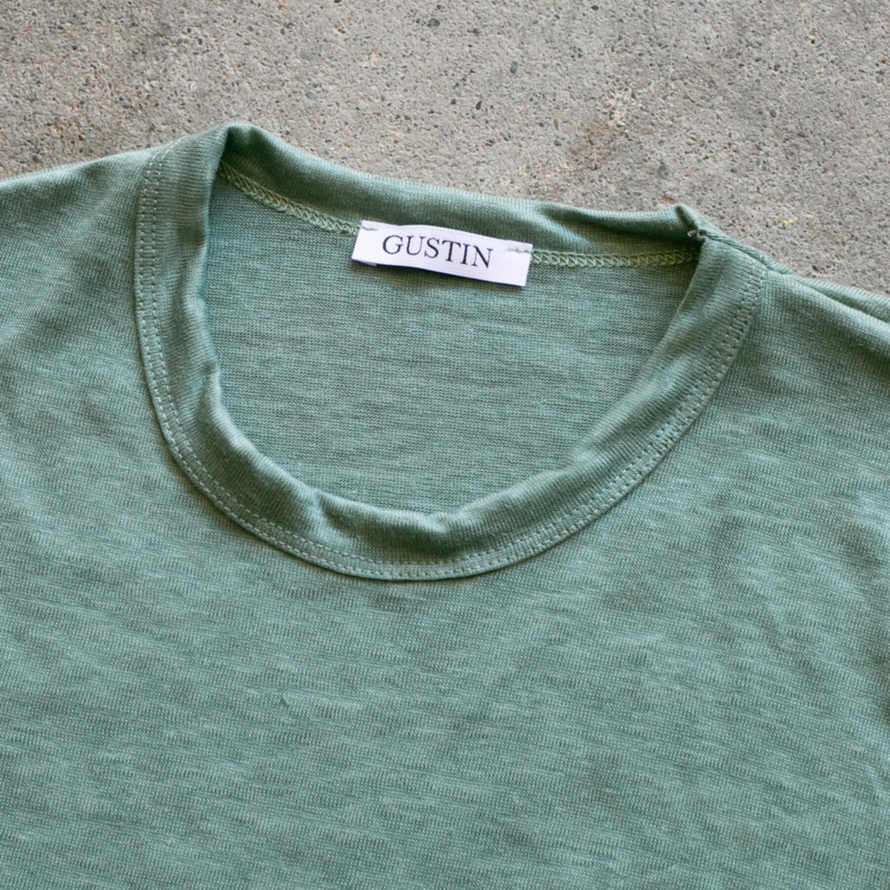 gustin japan pure linen t-shirt - heather teal