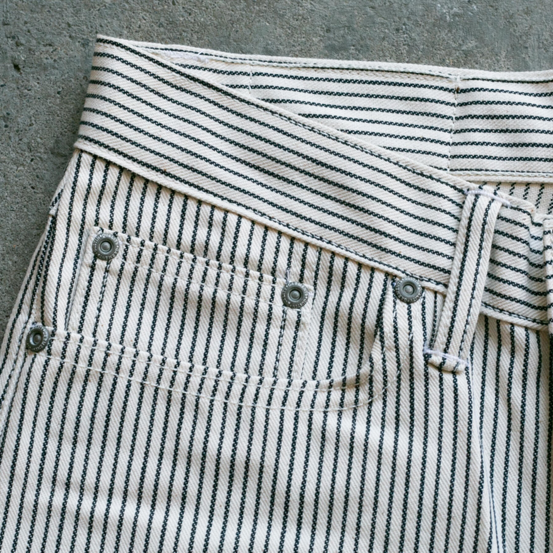 gustin #528 selvedge hickory stripe - whitexindigo