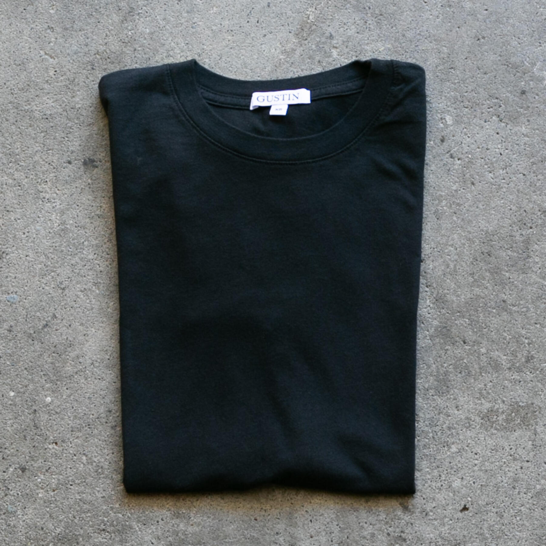 gustin organic cotton t-shirt 2 pack (black)