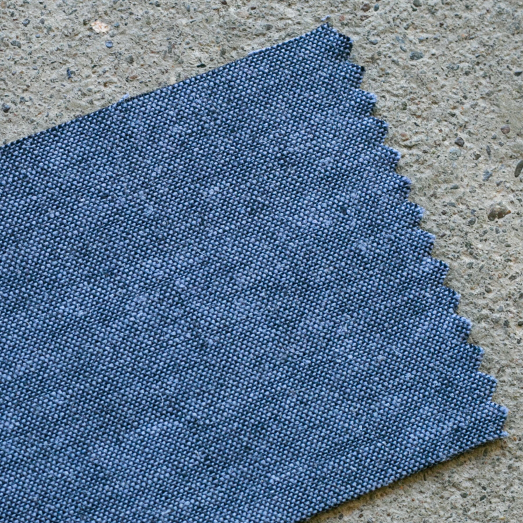 gustin #998 hemp chambray short sleeve shirt - indigo