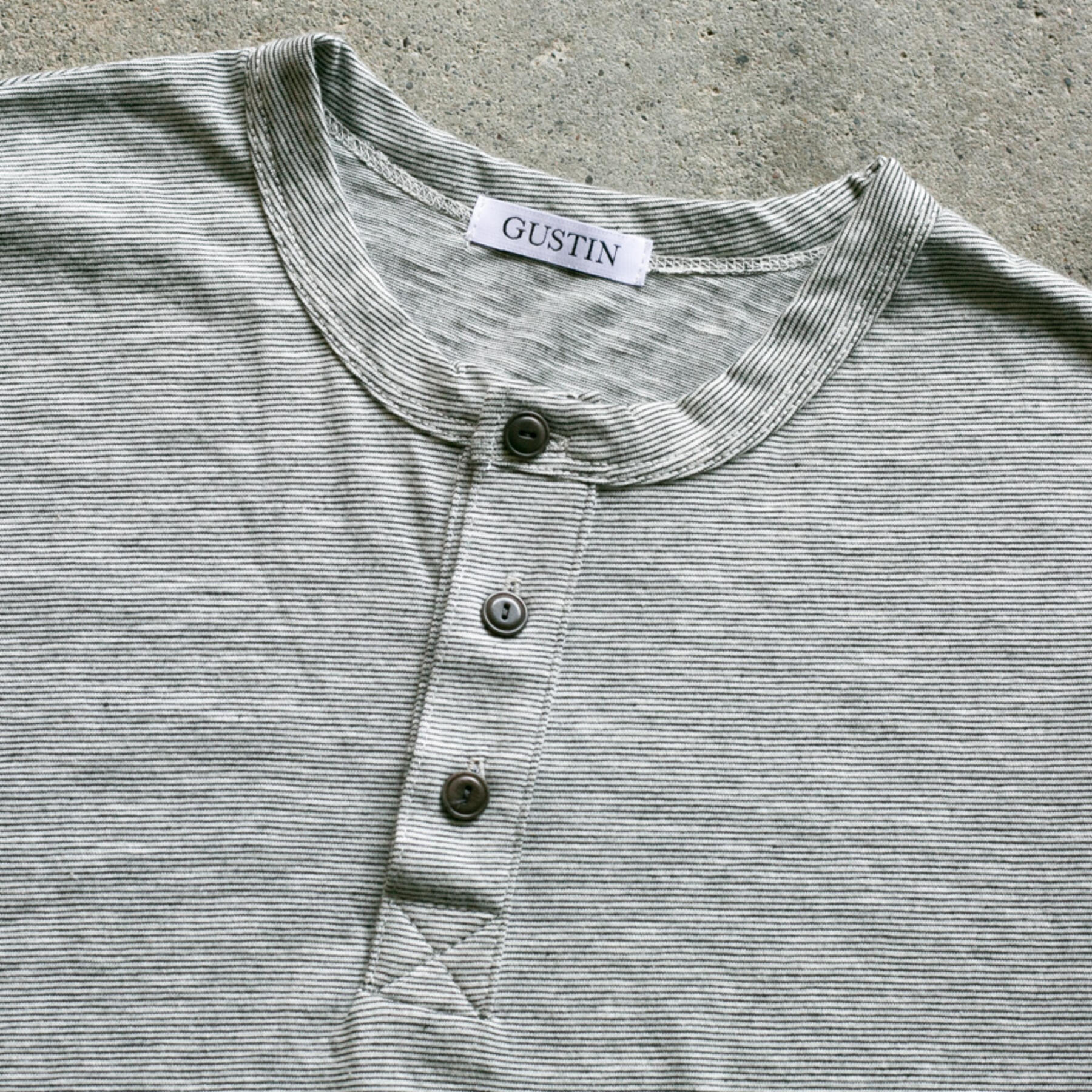 gustin short sleeve henley stripe 2 pack