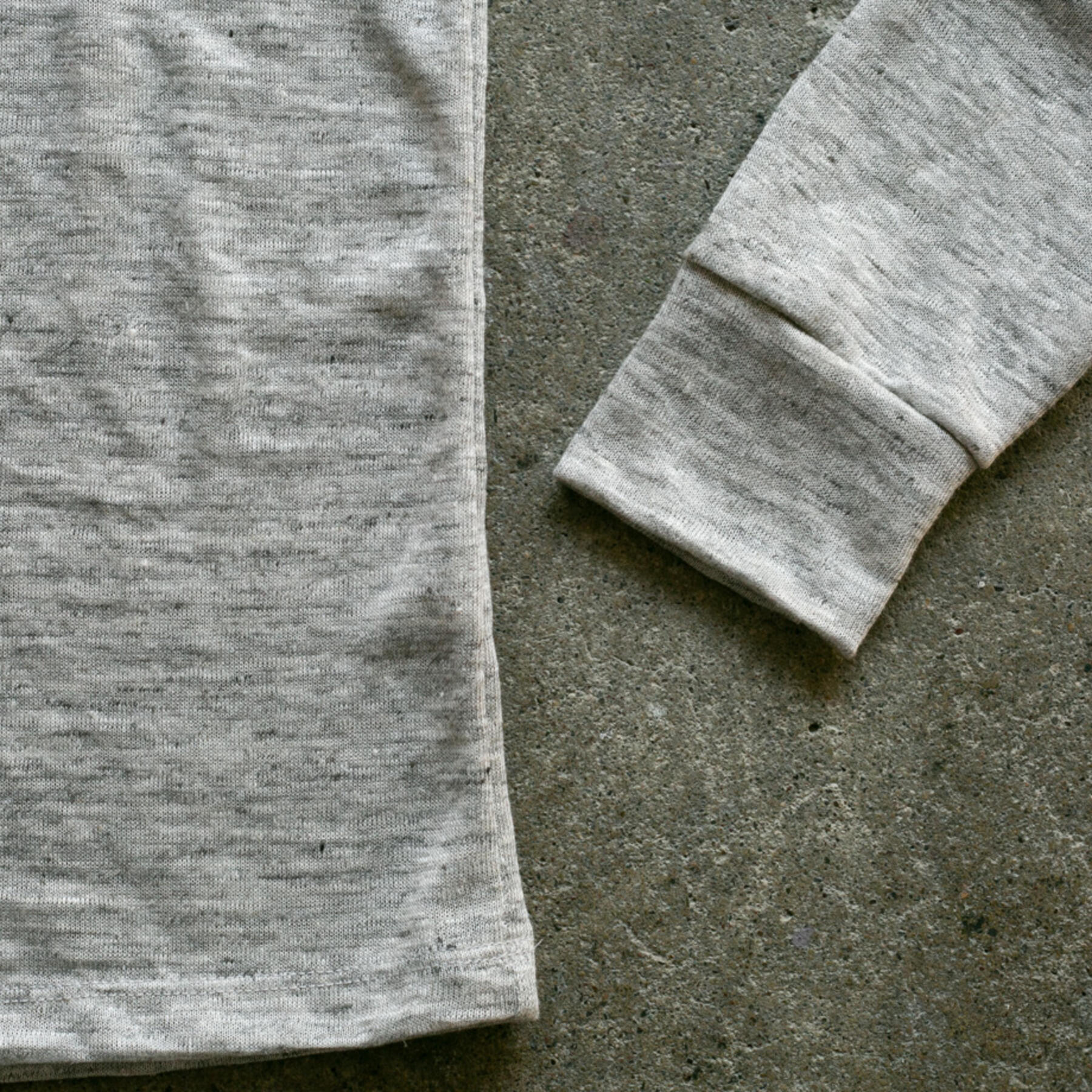 gustin japan pure linen henley - heather oatmeal