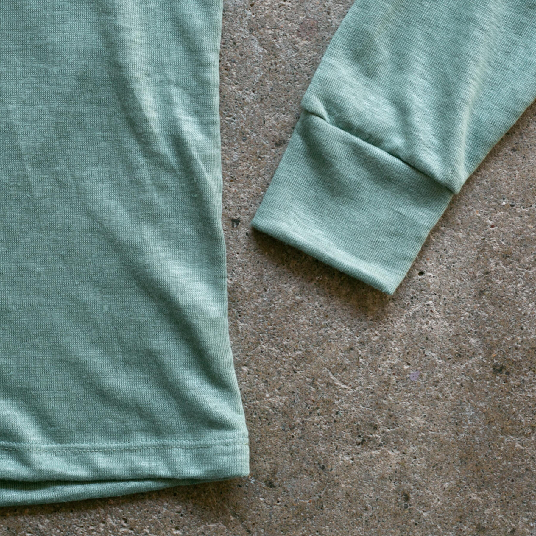 gustin japan pure linen henley - heather teal