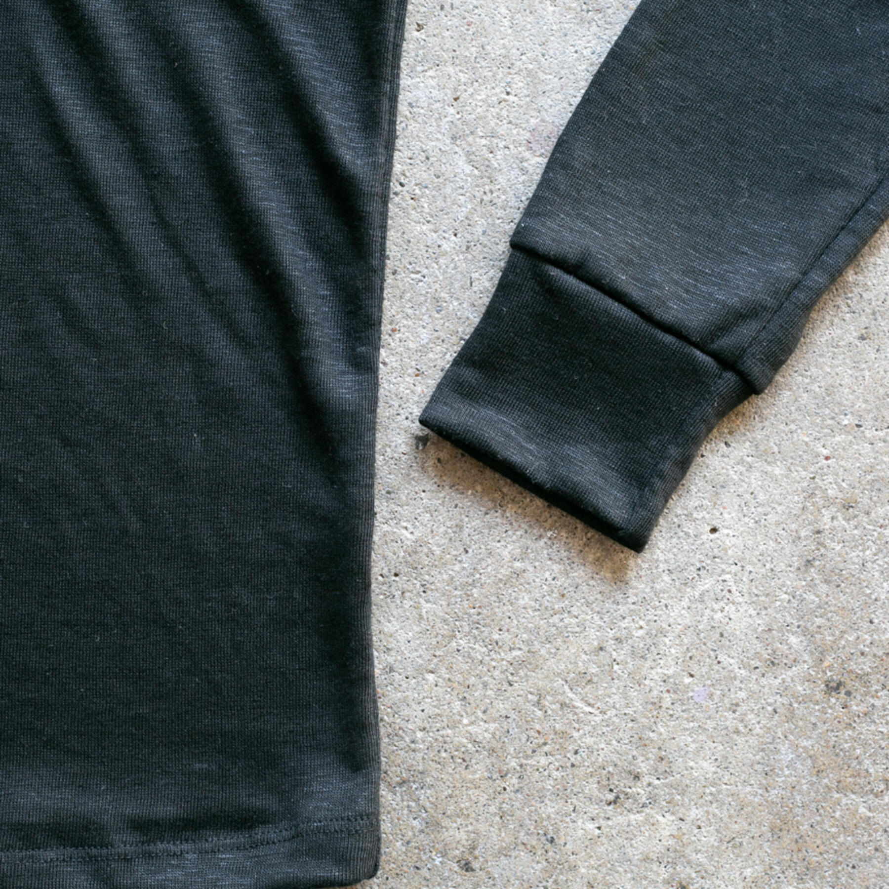 gustin japan pure linen henley - heather black
