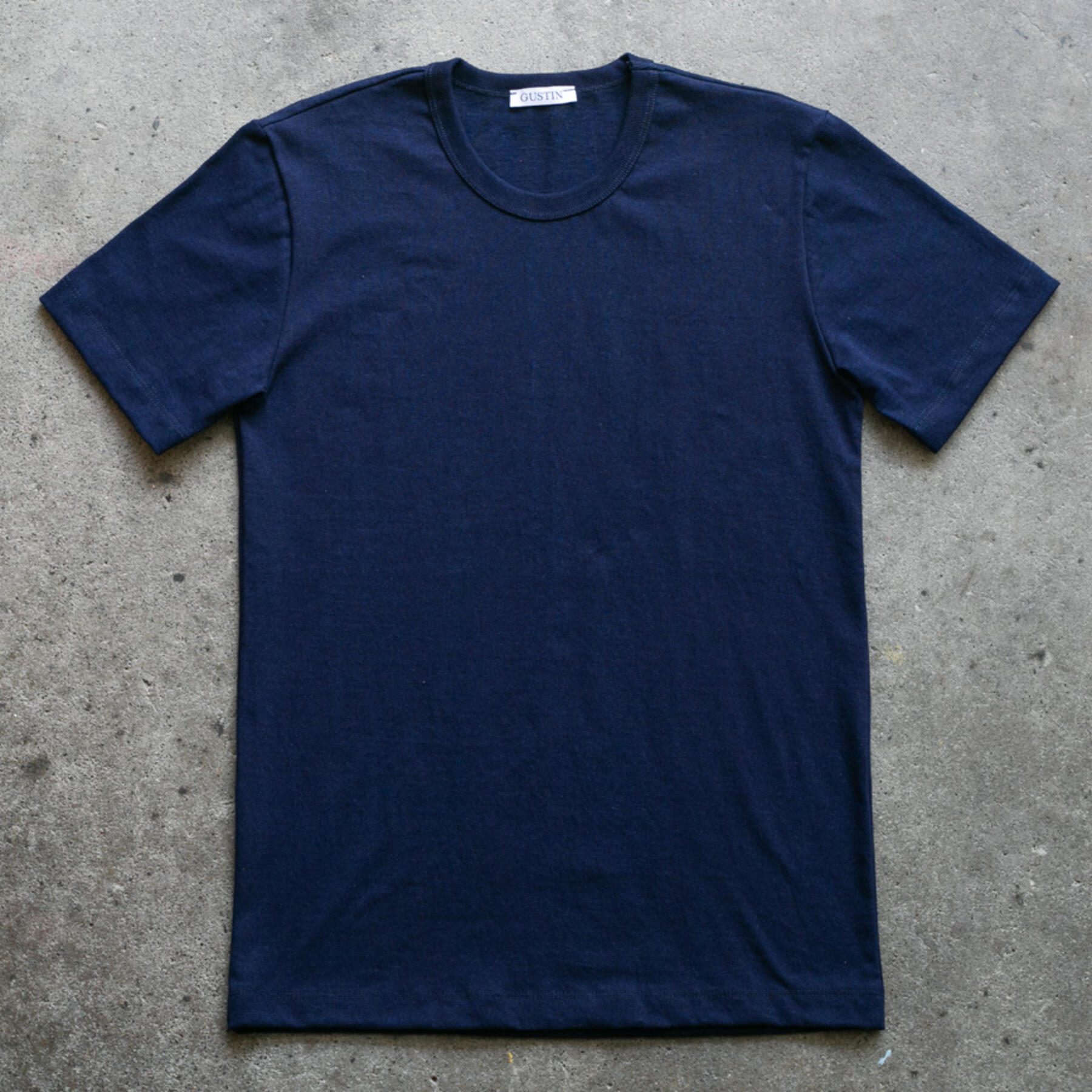gustin heavyweight indigo dye t-shirt 2 pack