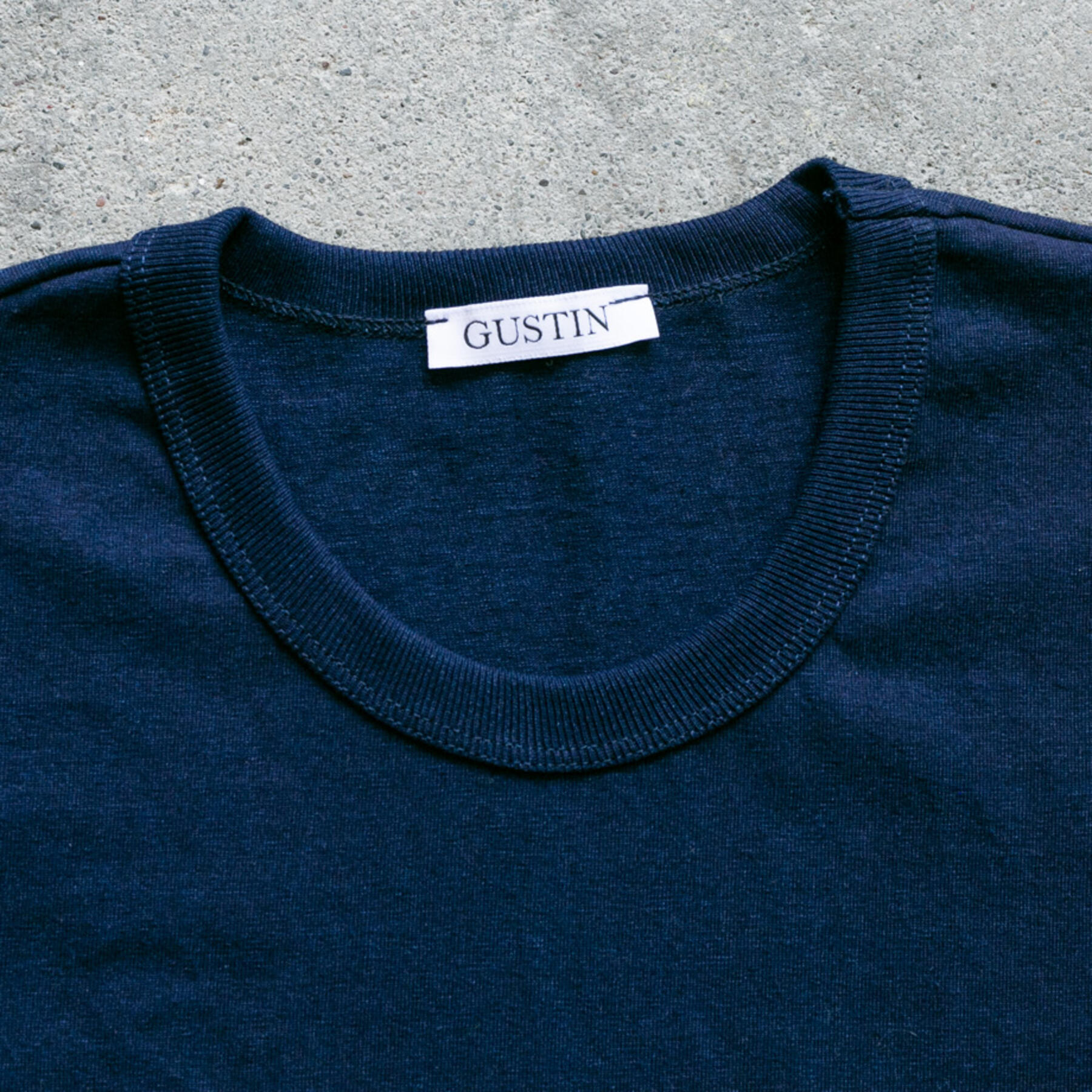 gustin heavyweight indigo dye t-shirt 2 pack