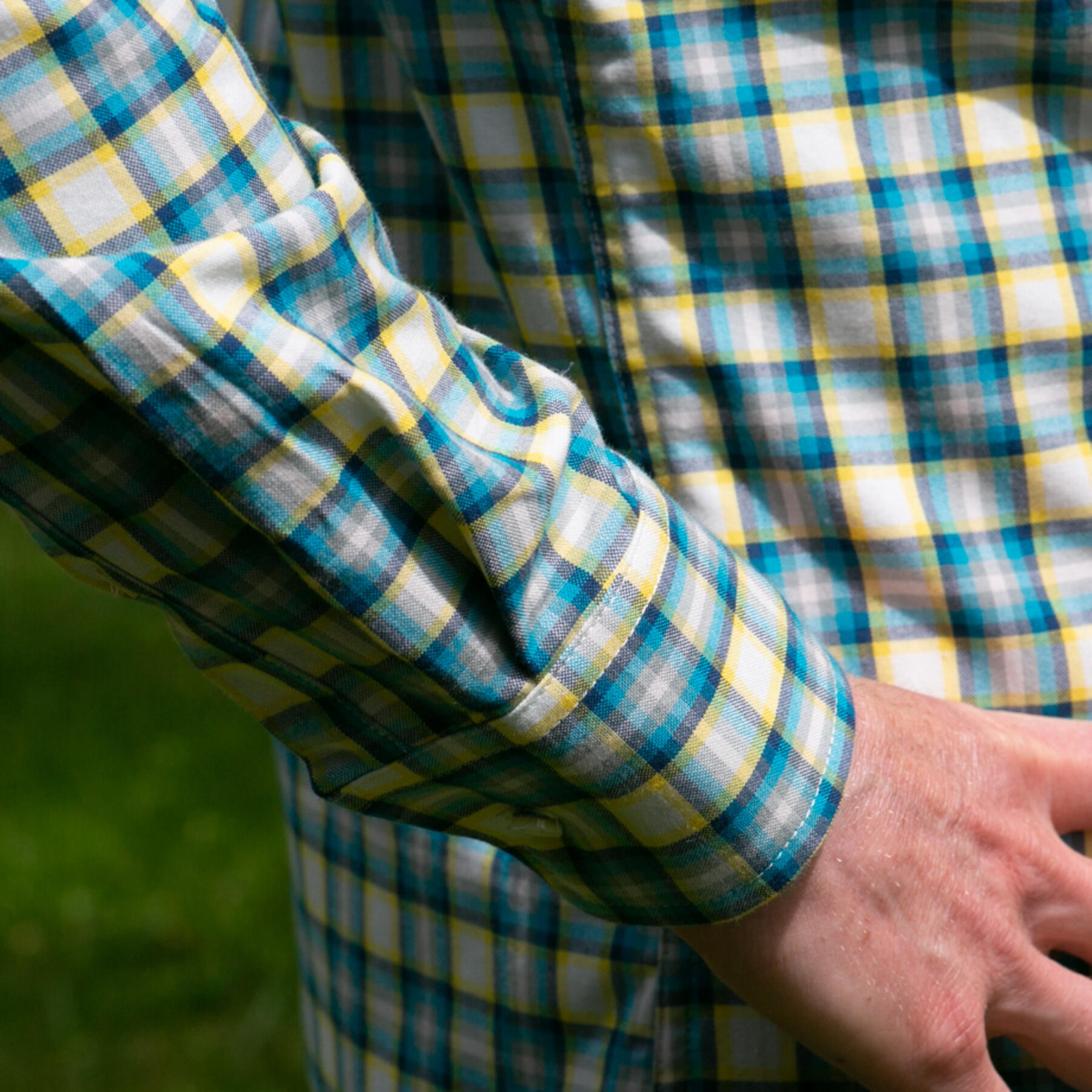 gustin #1007 50's plaid - cyan