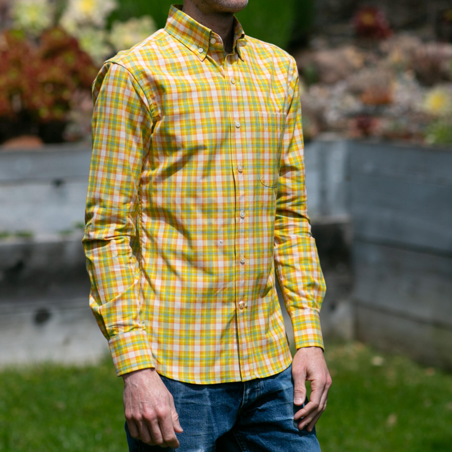 gustin #1006 50's plaid - saffron