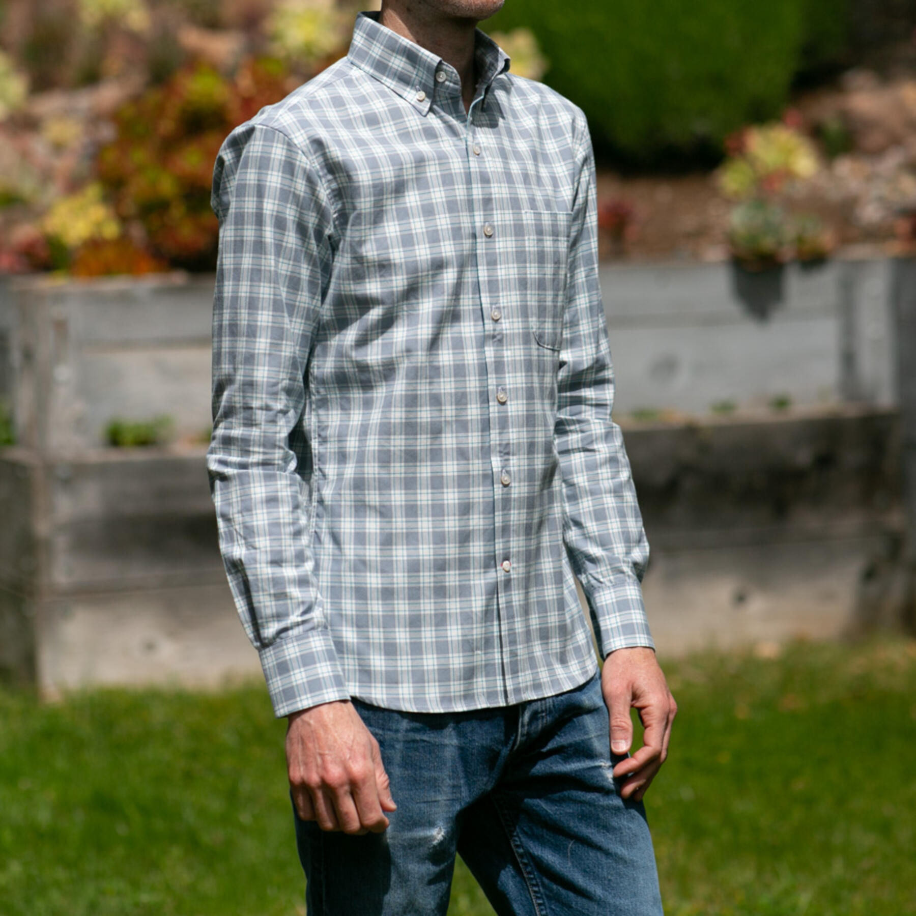 gustin #1005 50's plaid - shark