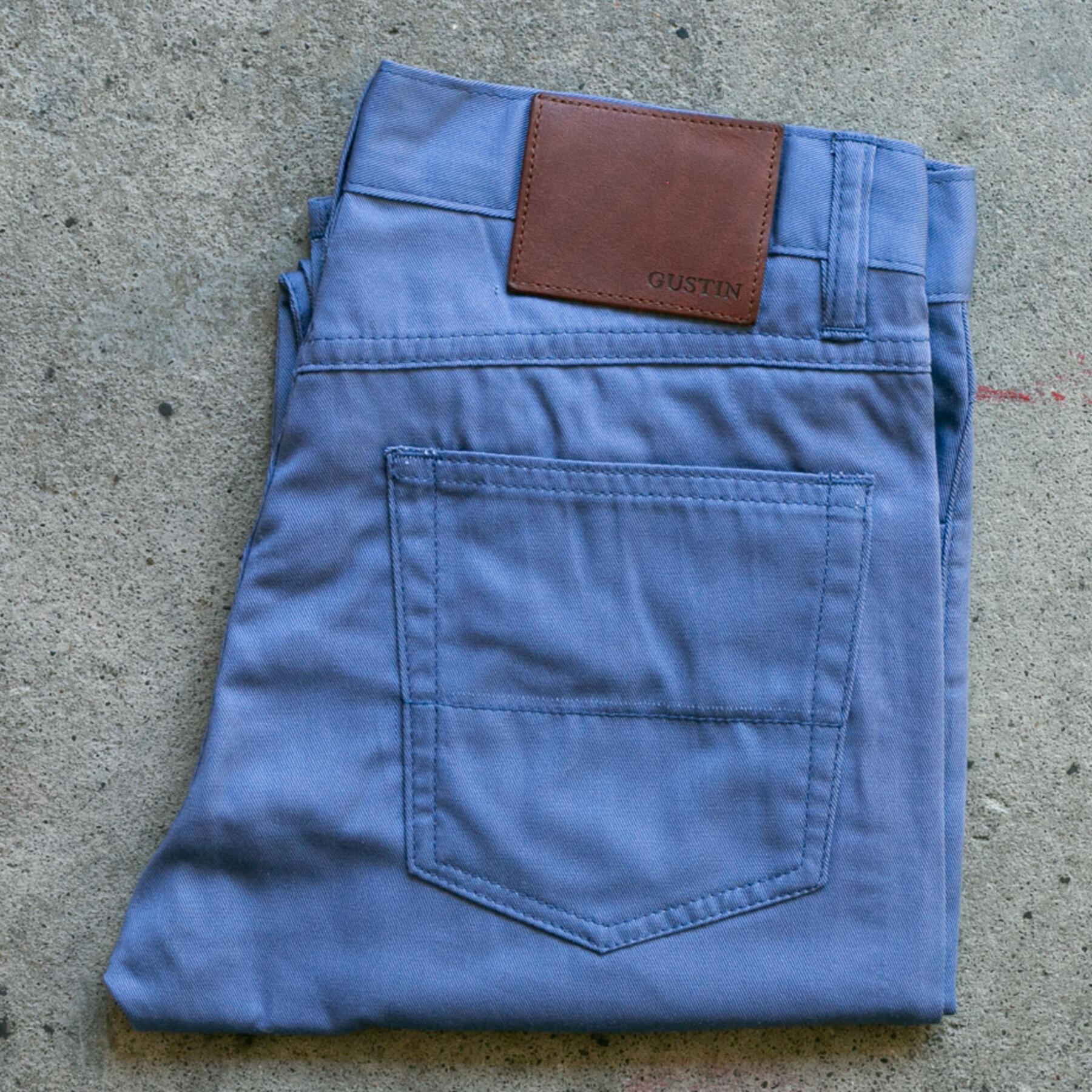 gustin #217 american twill 5 pocket - cornflower