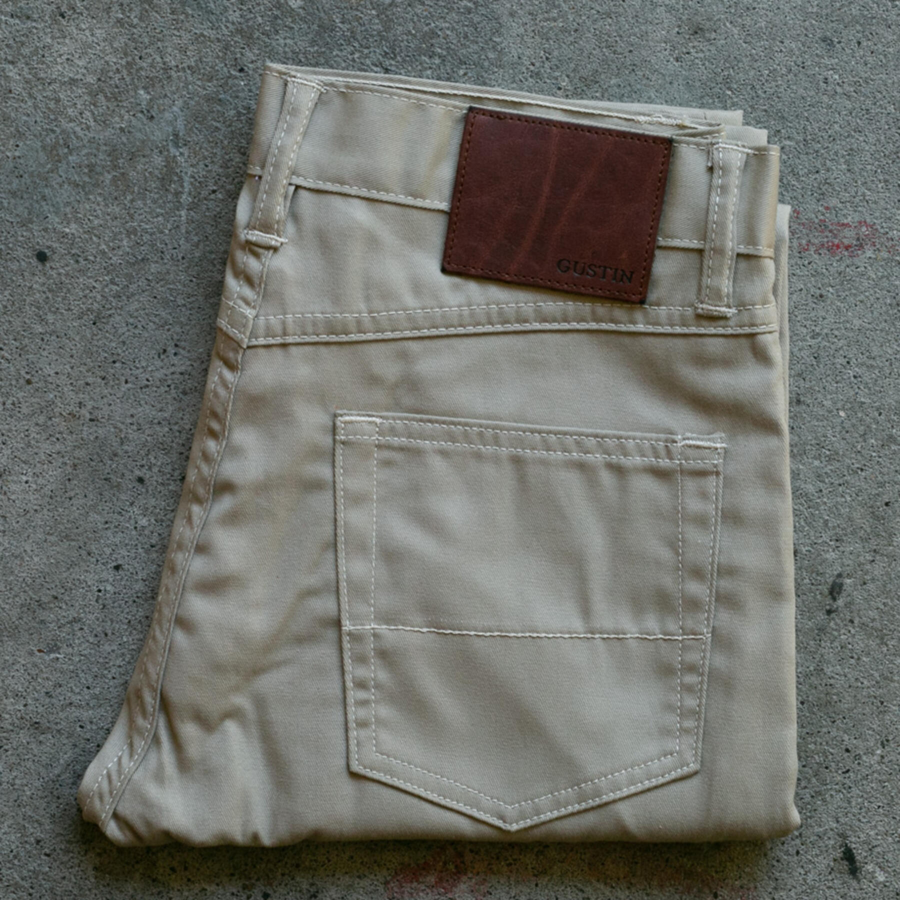 gustin #216 american twill 5 pocket - khaki