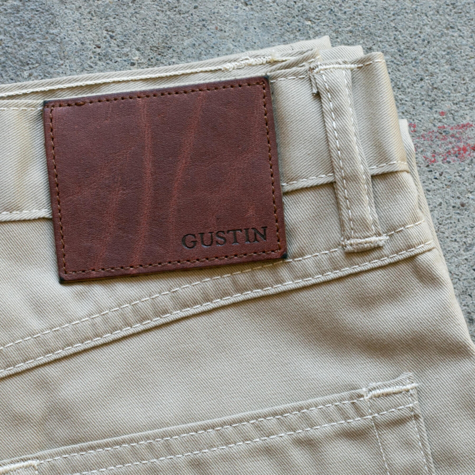 gustin #216 american twill 5 pocket - khaki