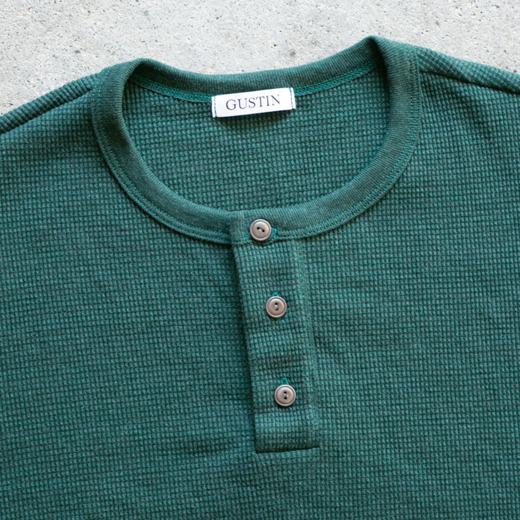 gustin waffle knit short sleeve henley 4 pack