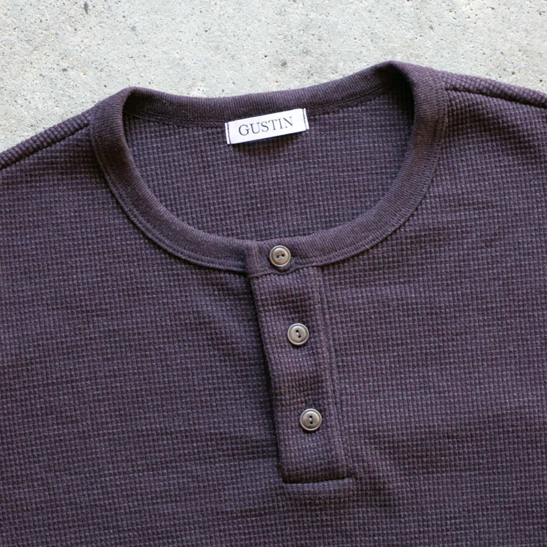 gustin waffle knit short sleeve henley 4 pack