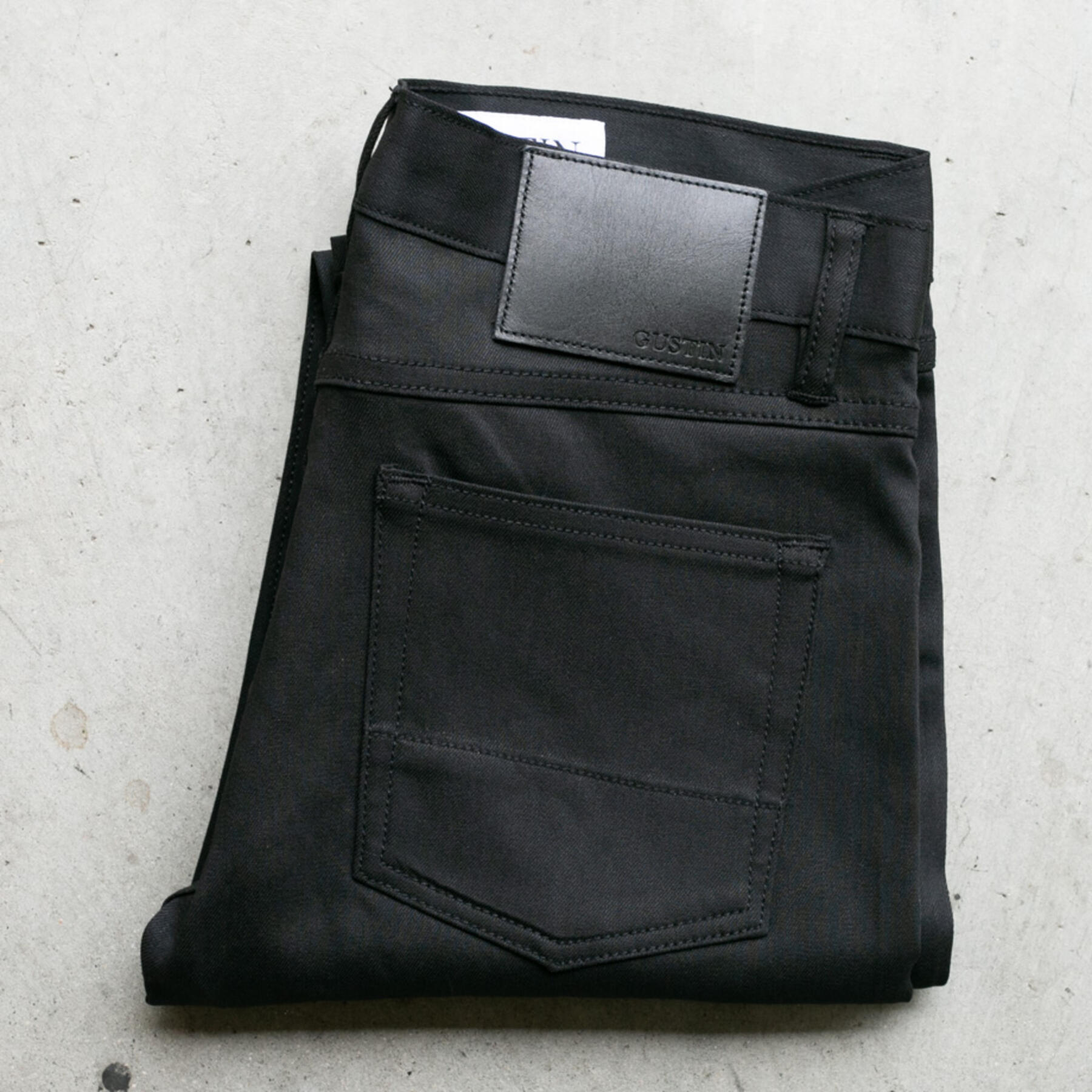 gustin #221 super stretch 5 pocket - black x black