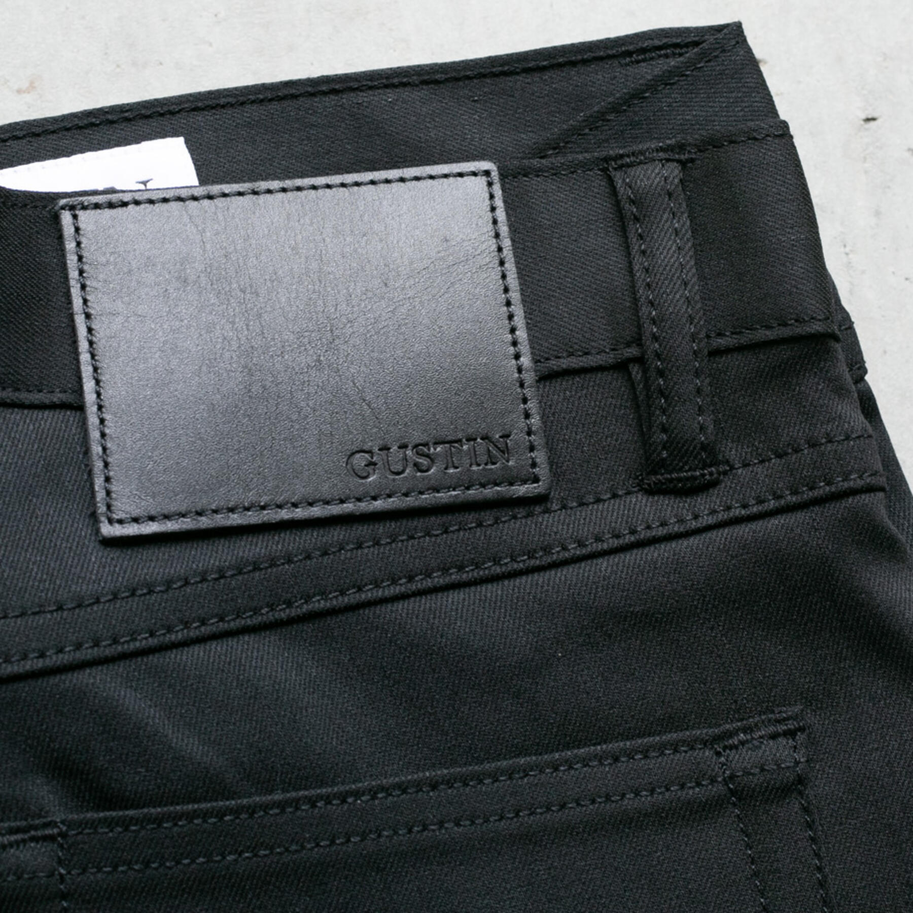 gustin #221 super stretch 5 pocket - black x black