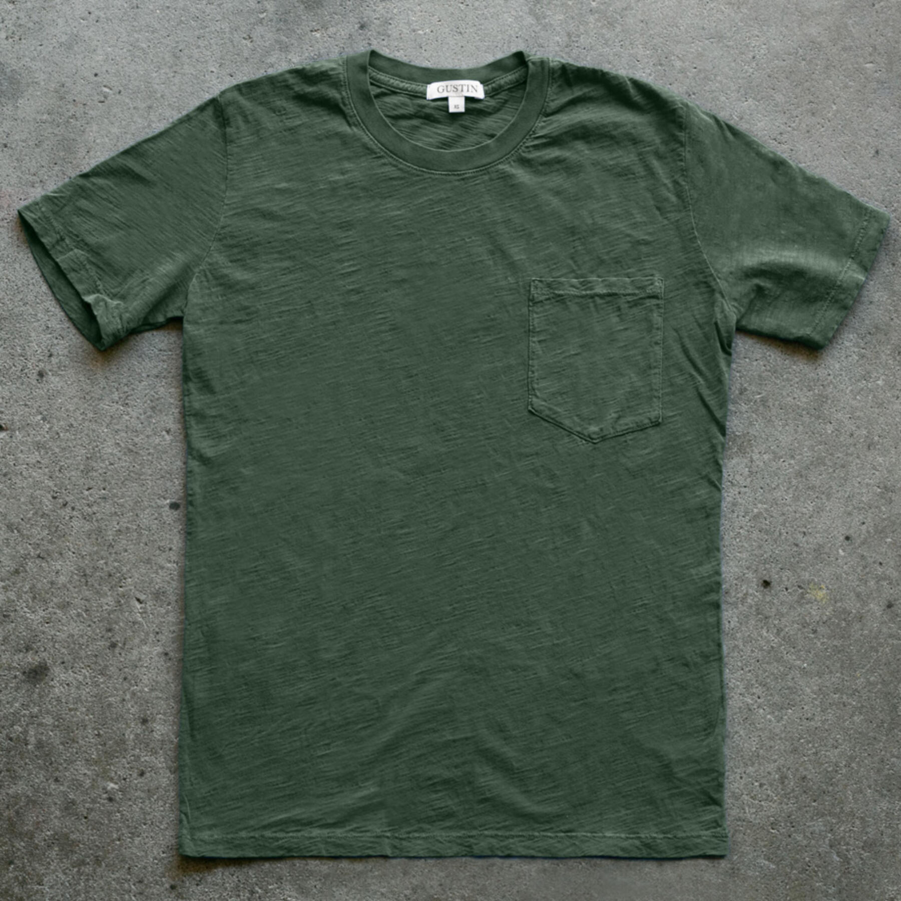gustin slub pocket t-shirt 2 pack - forest