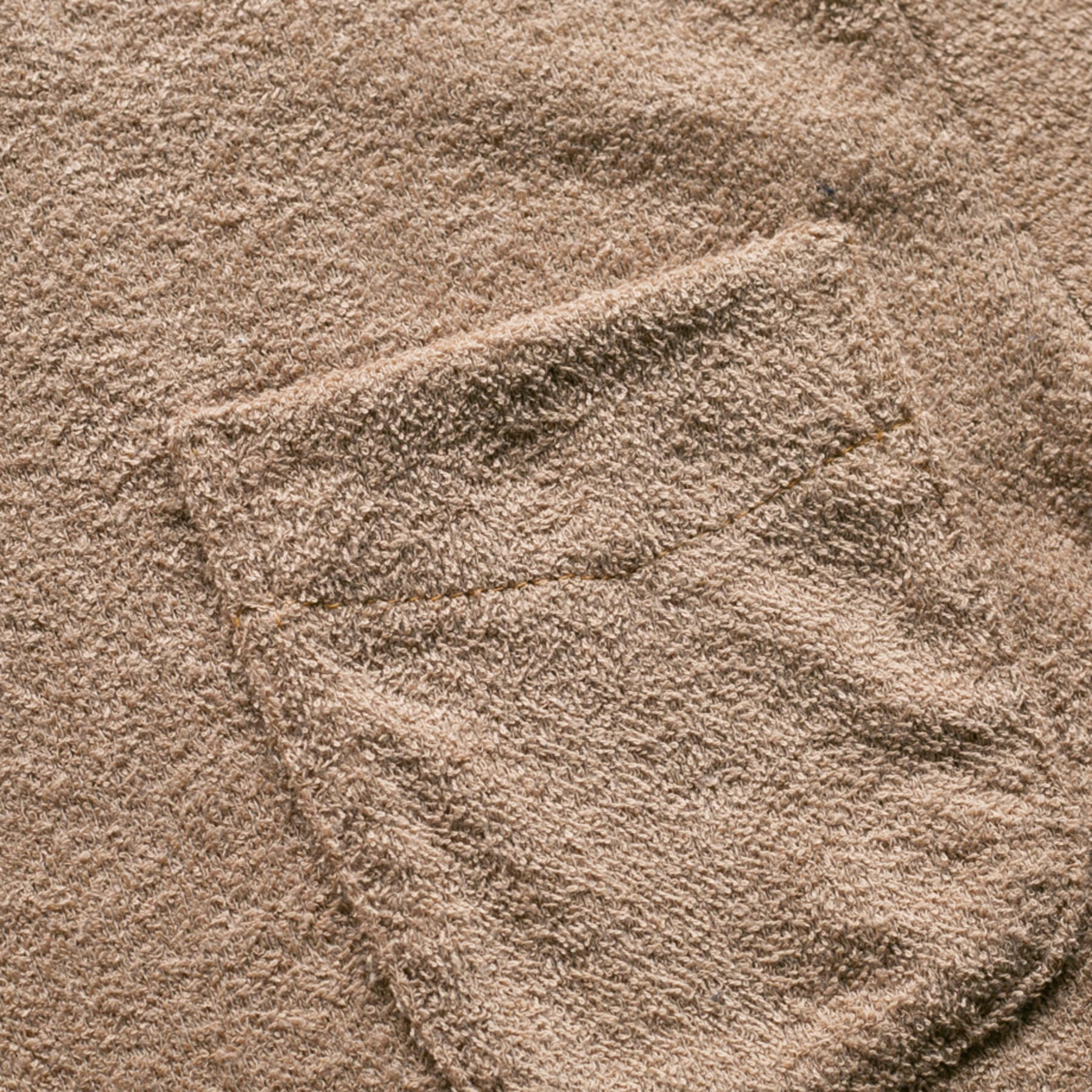 gustin japan terry cloth crewneck - camel