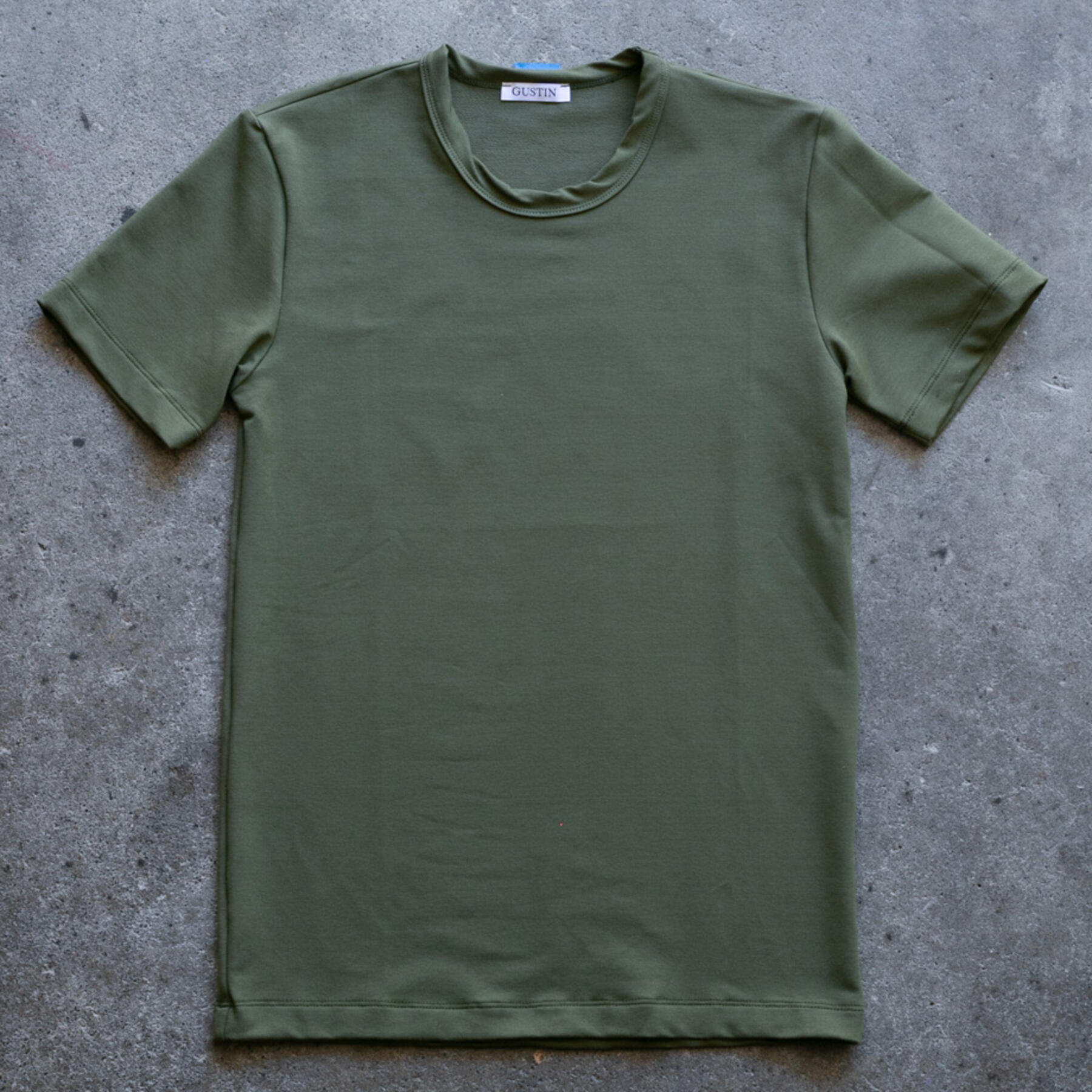 gustin micro french terry t-shirt 2 pack - olive