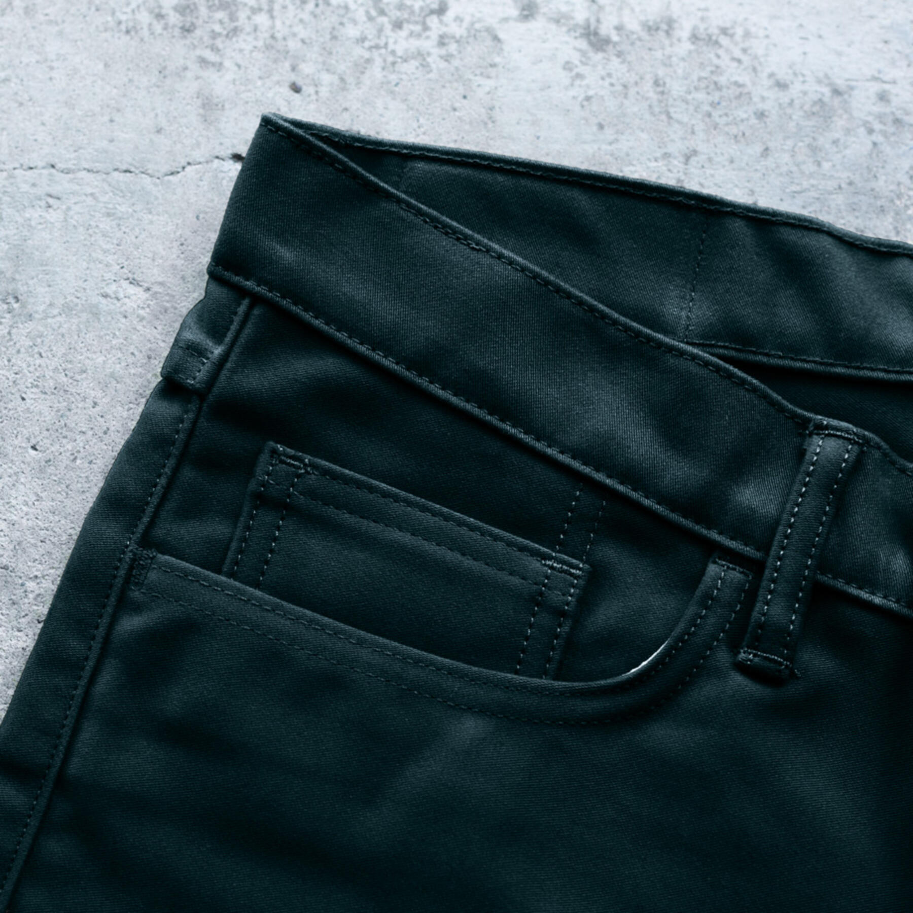 gustin #224 japan heavy moleskin 5 pocket - black