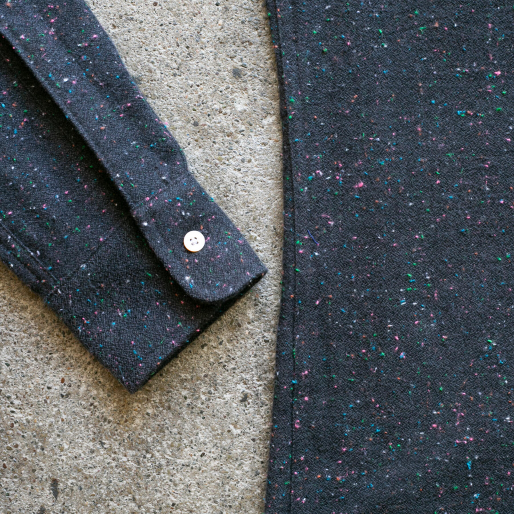 gustin #1012 rainbow nep flannel - coal