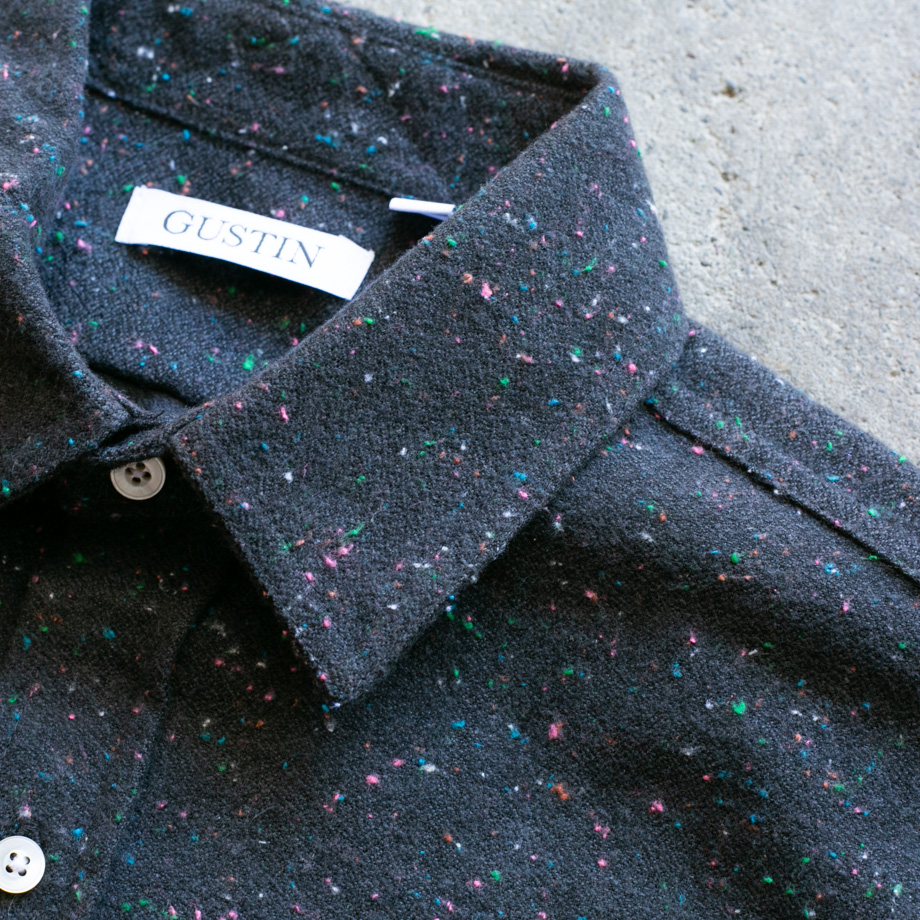 1012 Rainbow Nep Flannel - Coal | Rugged Long Sleeve Shirts