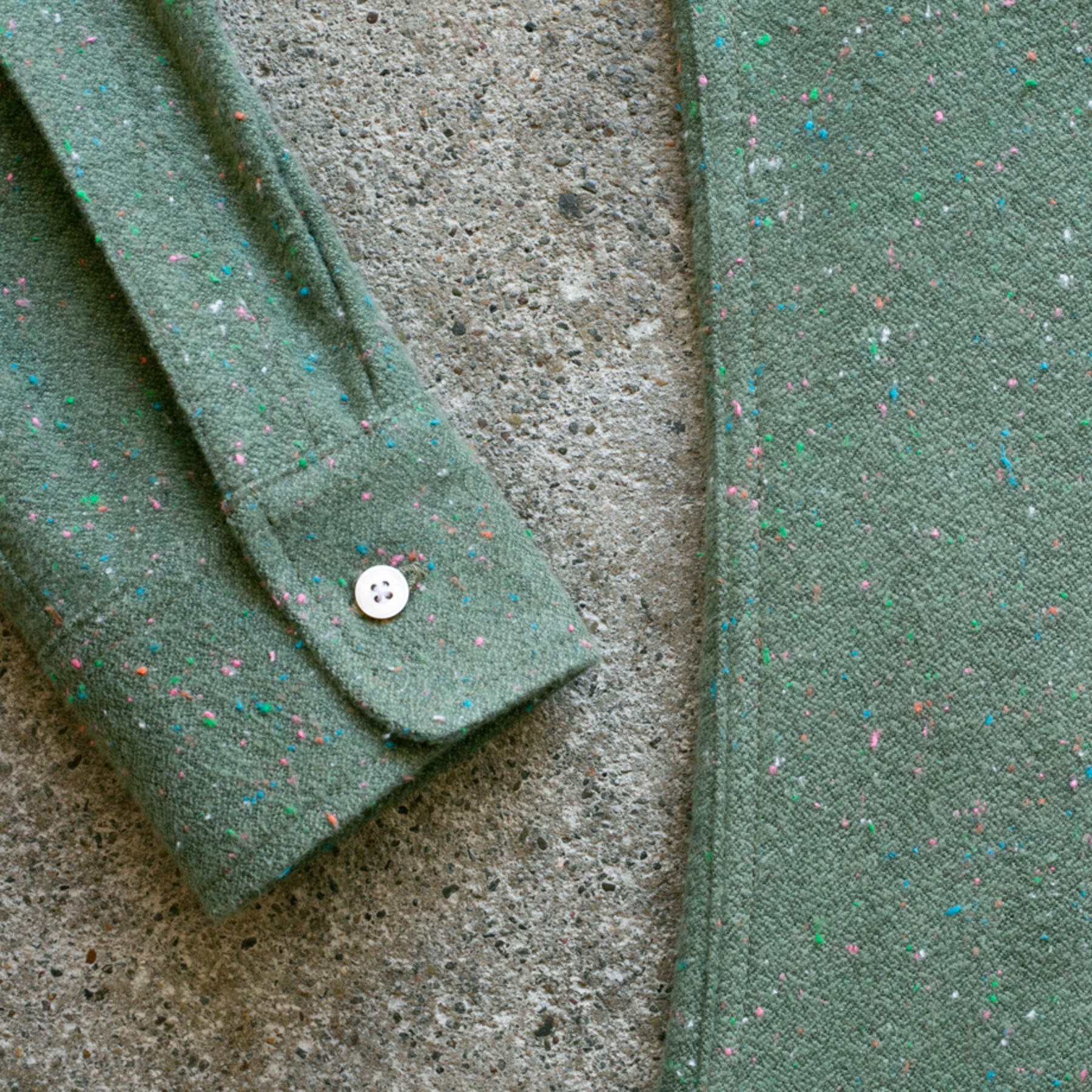 gustin #1013 rainbow nep flannel - moss