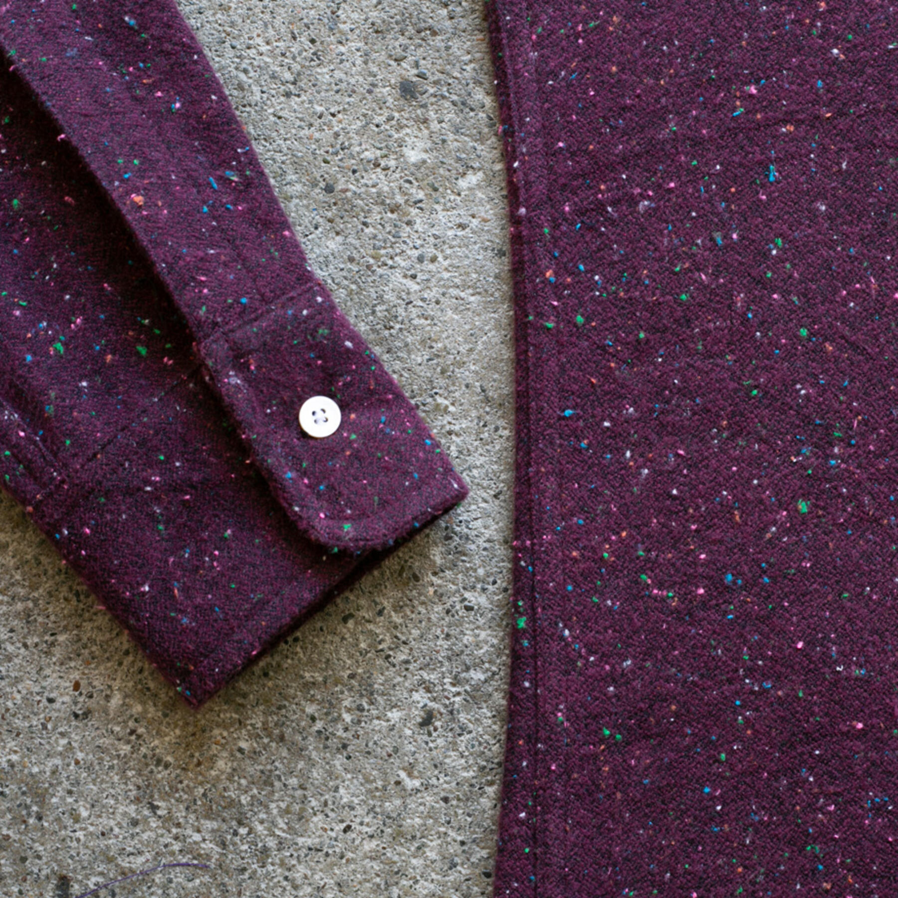 gustin #1014 rainbow nep flannel - plum