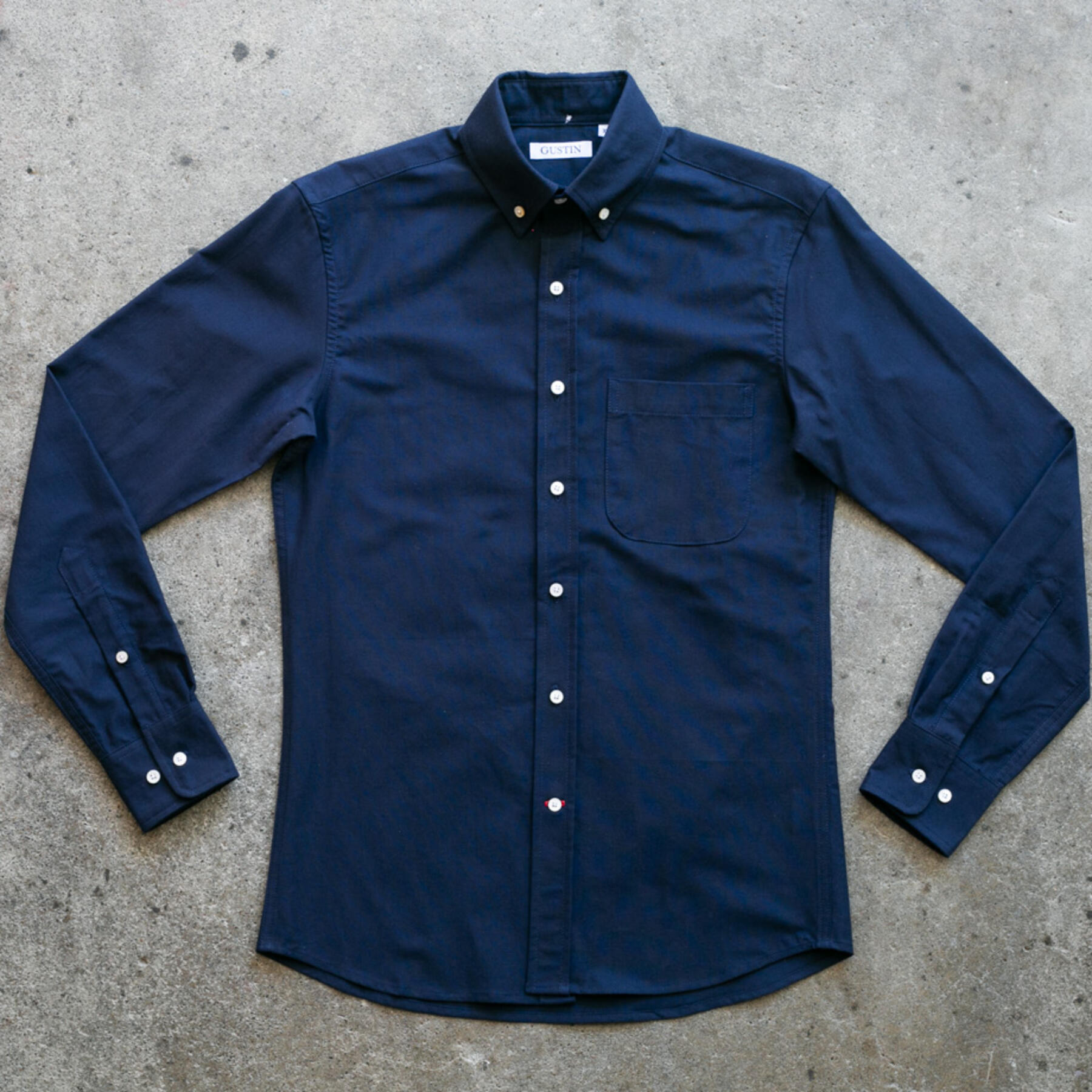 gustin #1015 japan supima® oxford - navy