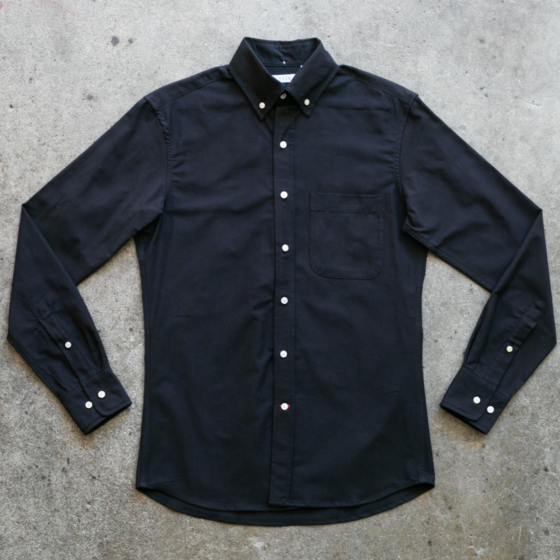 gustin #1016 japan supima® oxford - jet black
