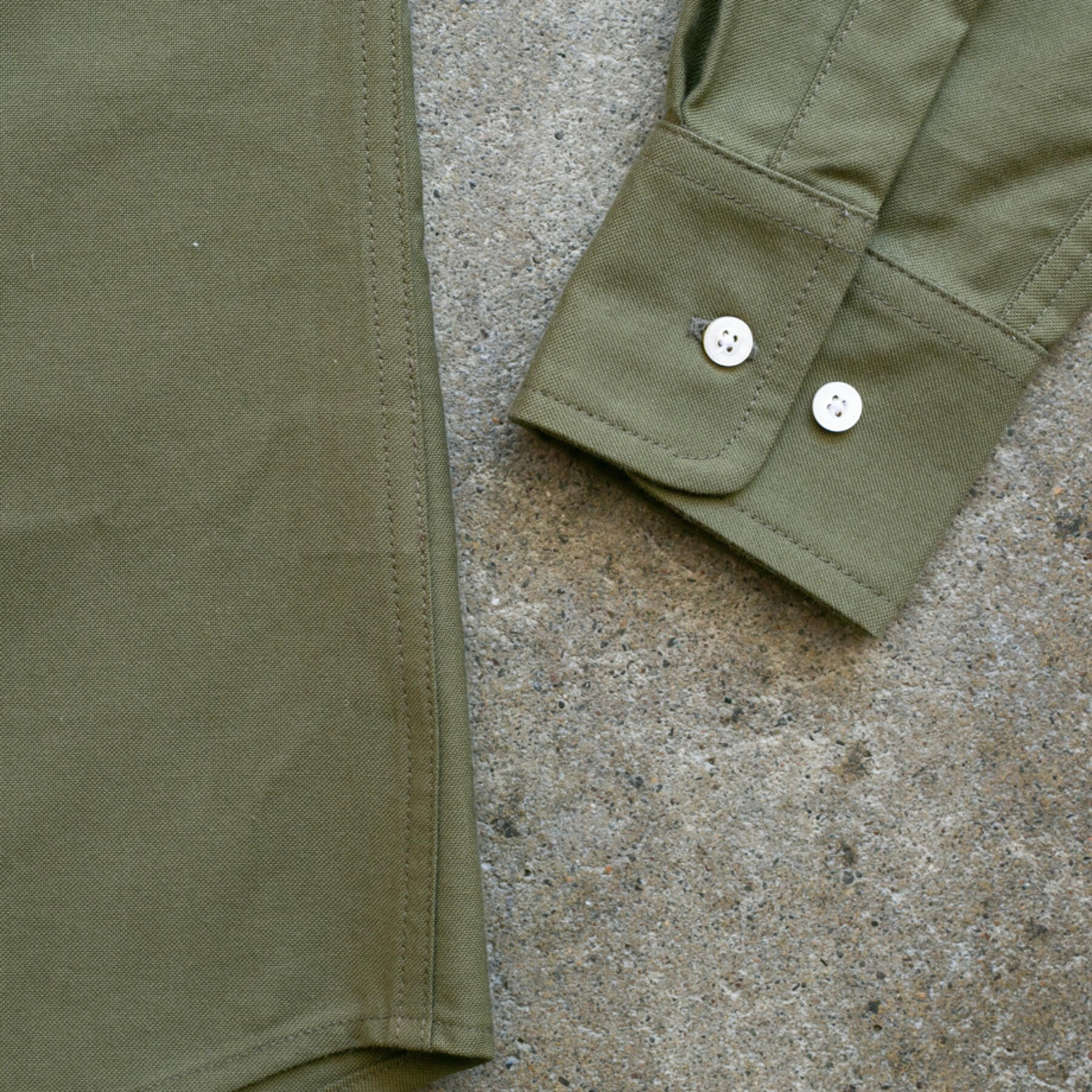 gustin #1017 japan supima® oxford - olive drab