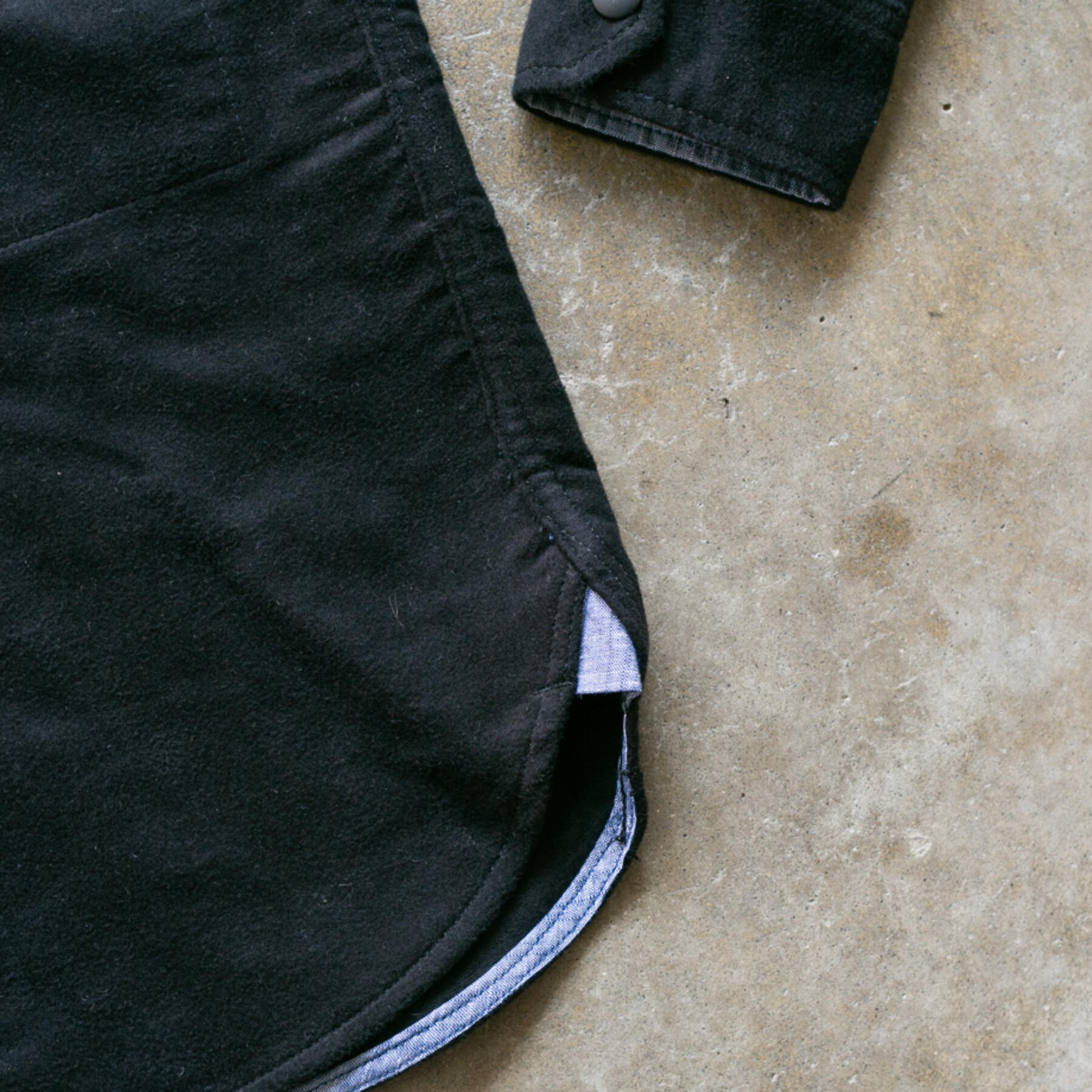 gustin #26 british felt moleskin cpo - black