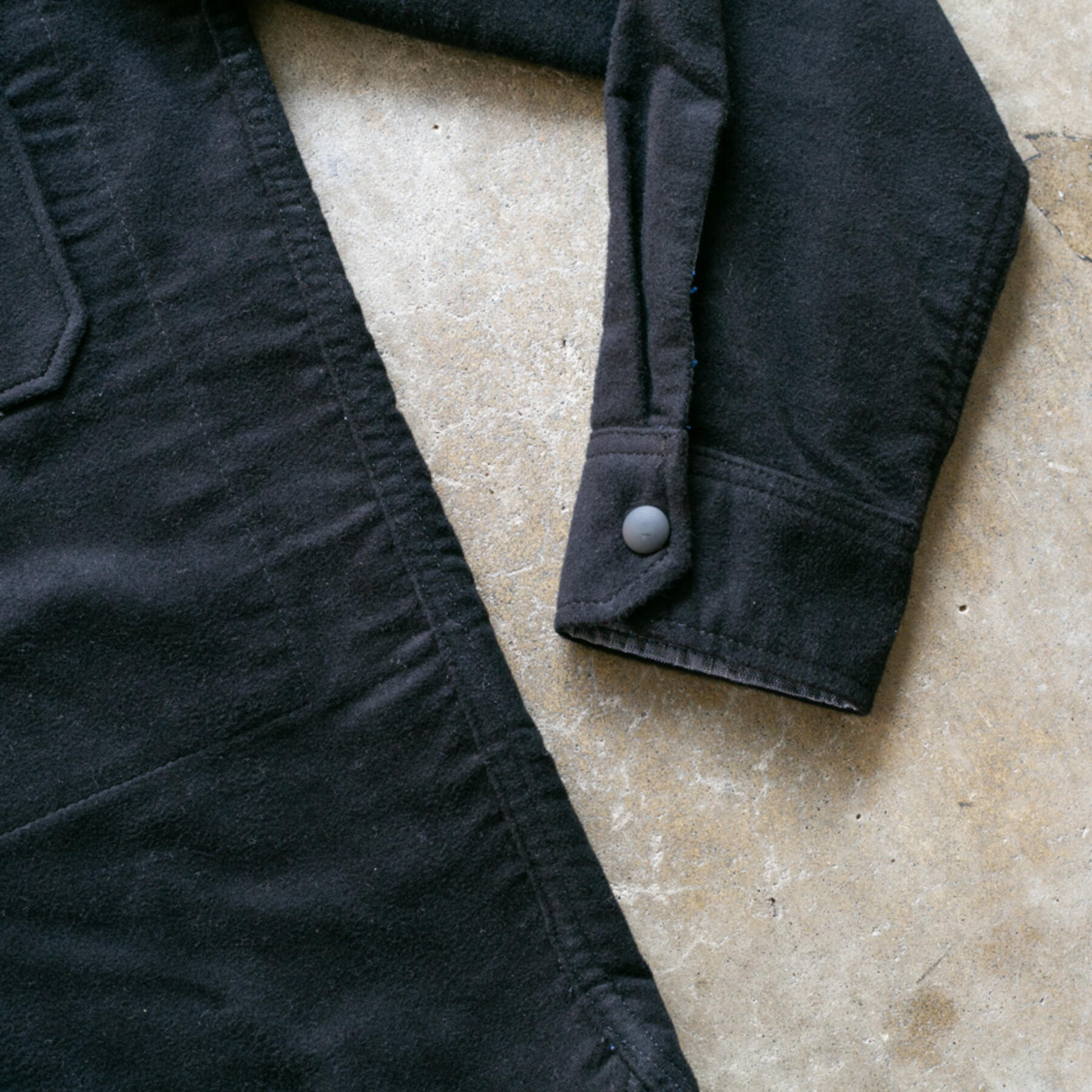 gustin #26 british felt moleskin cpo - black