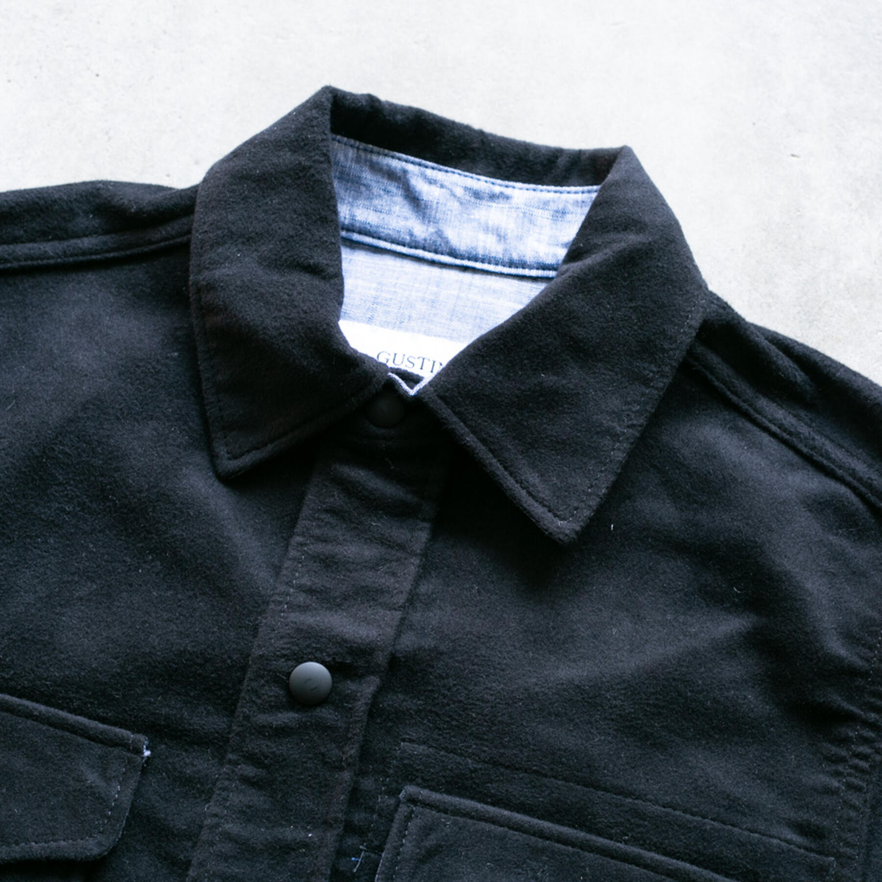 gustin #26 british felt moleskin cpo - black