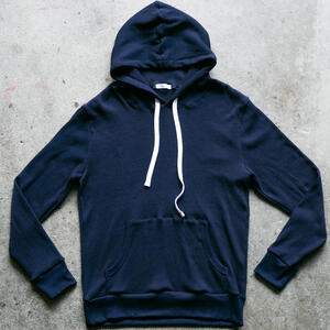 gustin indigo dyed waffle pullover