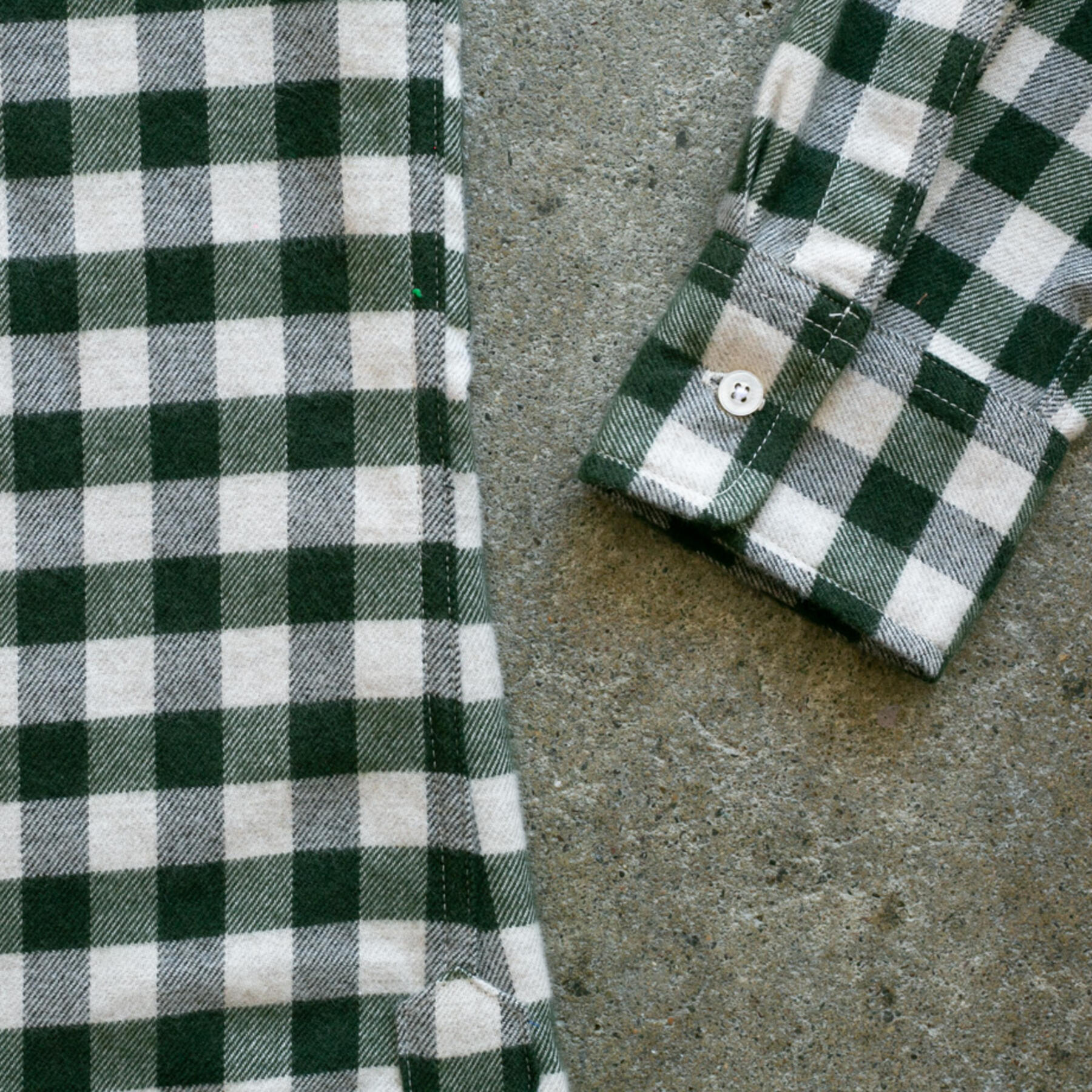 gustin #1020 yak wool - moss gingham