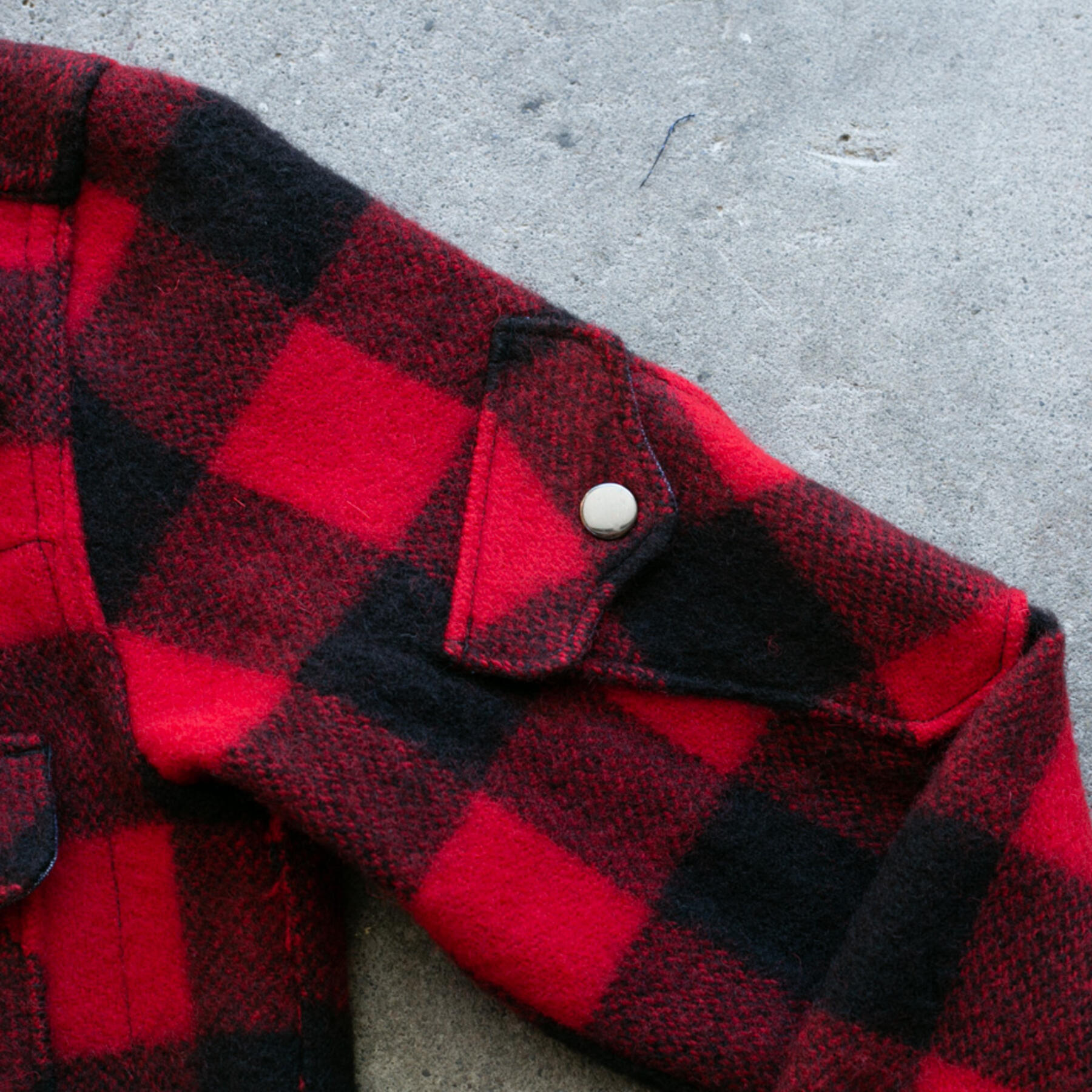 gustin #27 woolrich vintage cpo - red
