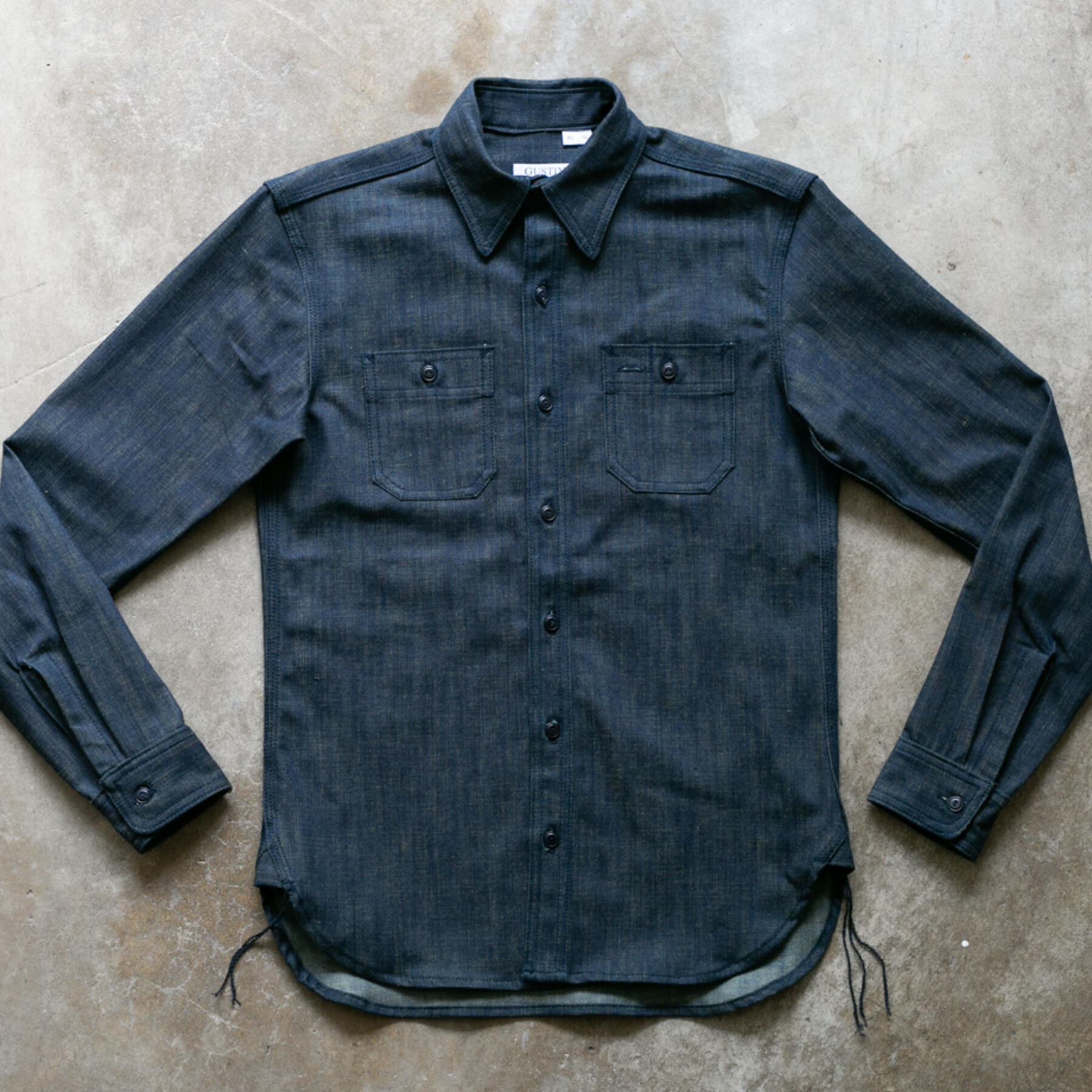 gustin #122 indigo acid workshirt