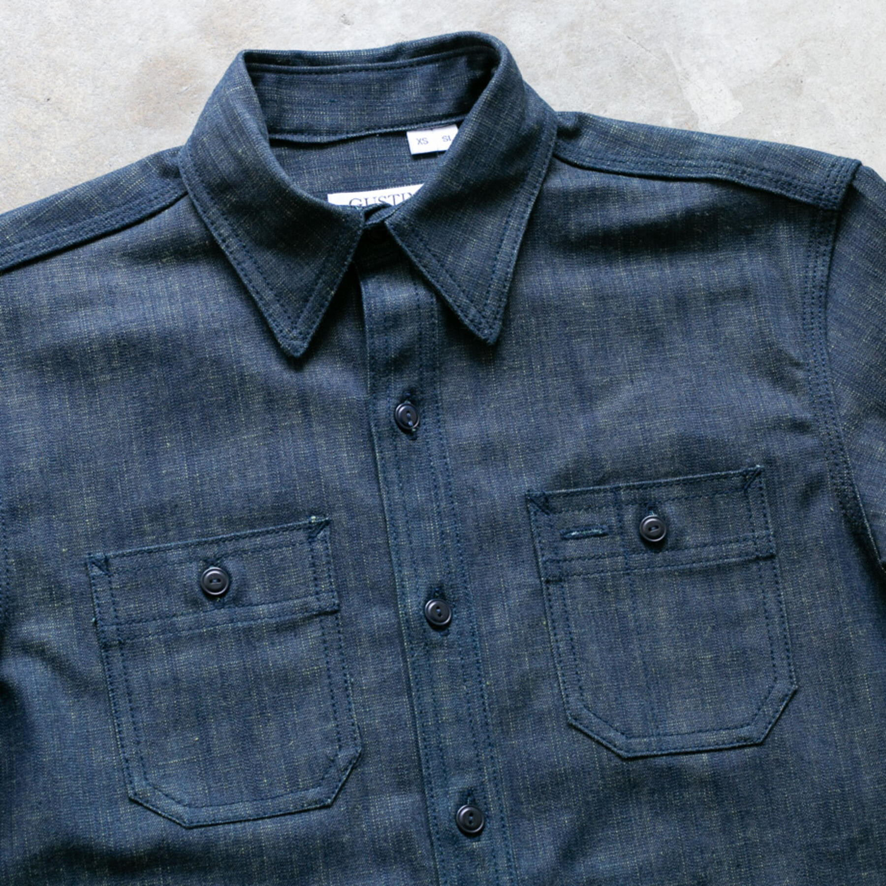 gustin #122 indigo acid workshirt