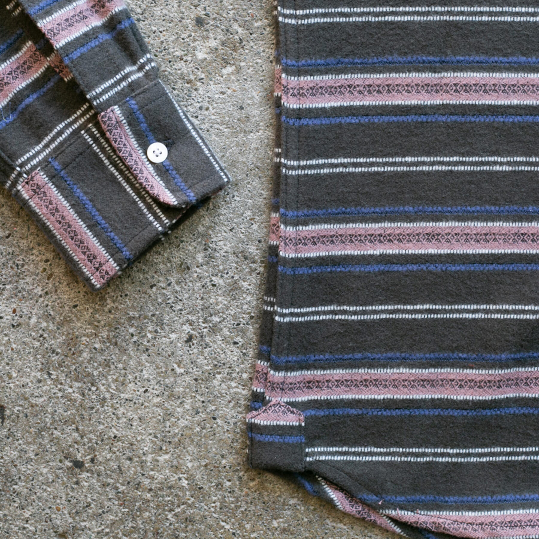 gustin #1031 japan saddle blanket jacquard - driftwood