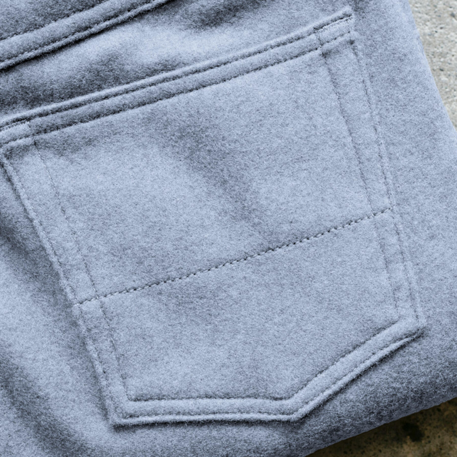 gustin #234 lambswool 5 pocket - heather grey